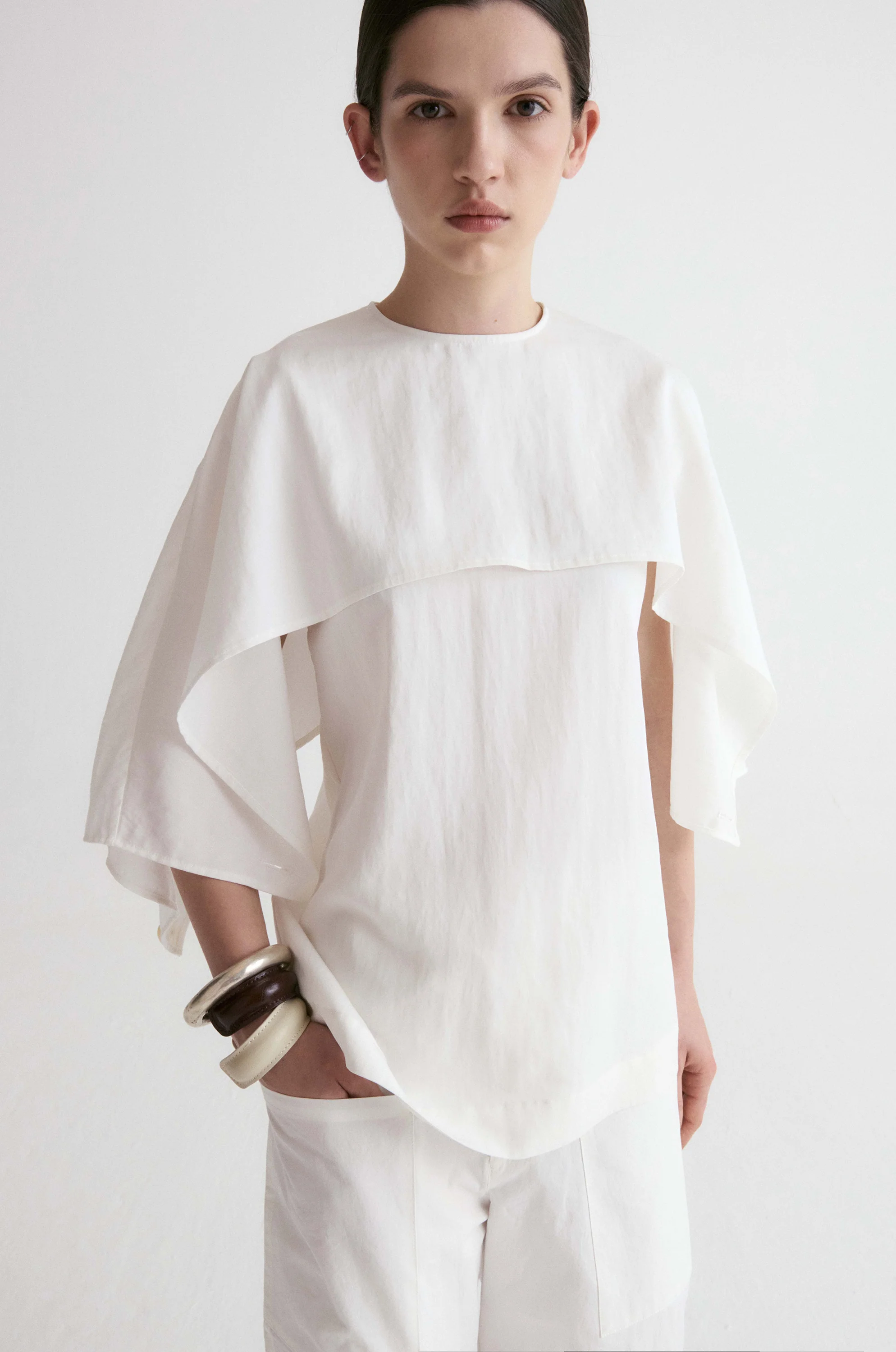 2Way Cape Top-White - Image 6