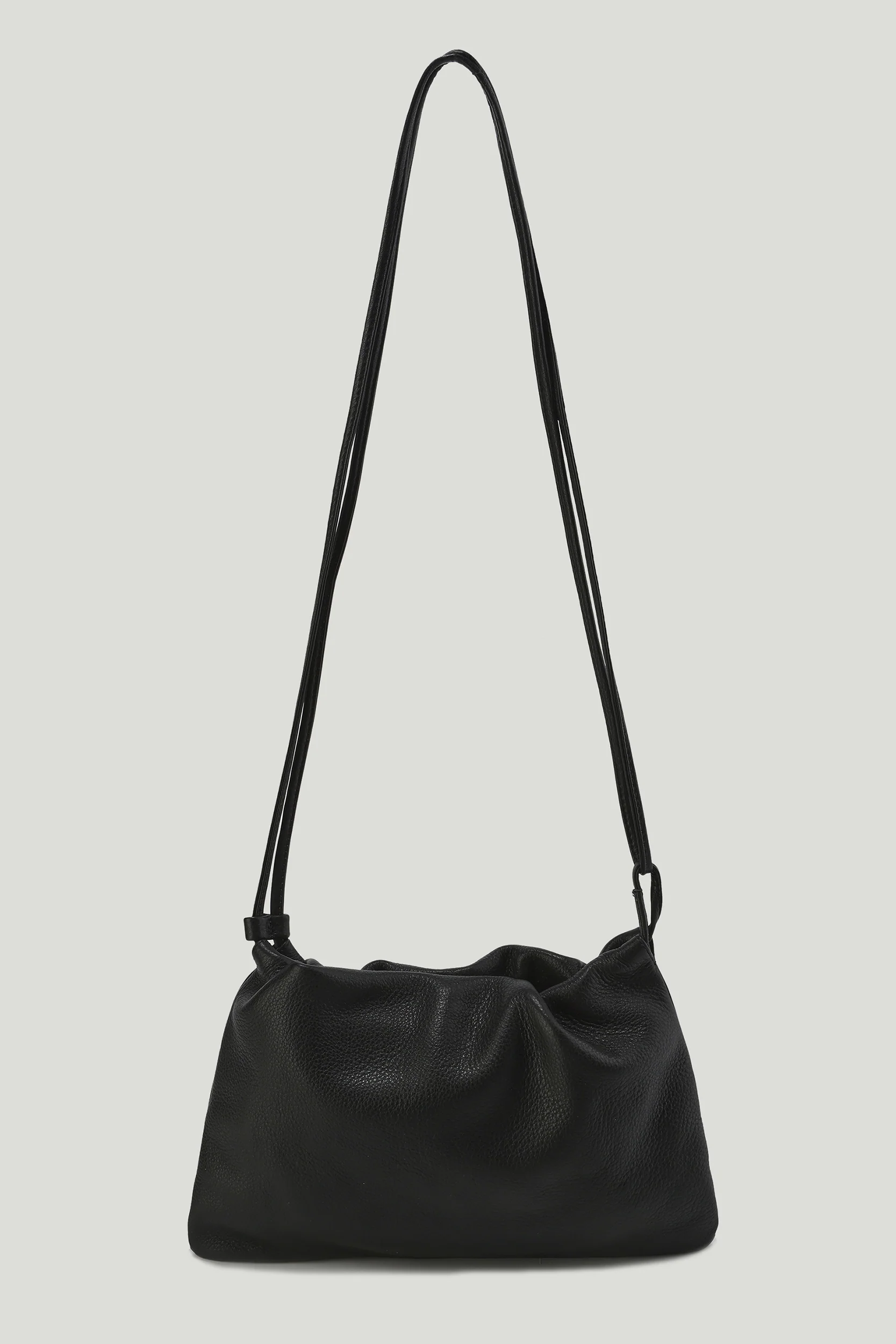 Adjustable  Mini Cloud Clutch Black