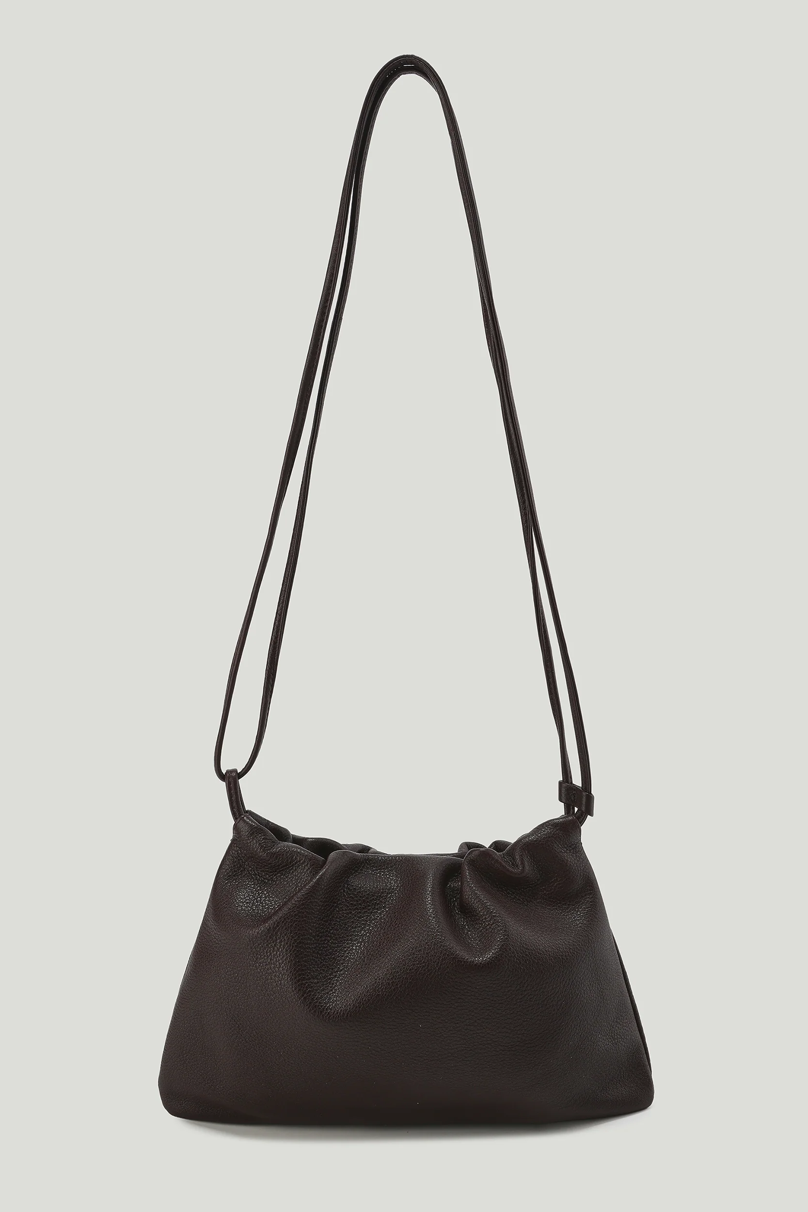 Adjustable Mini Cloud Clutch Brown