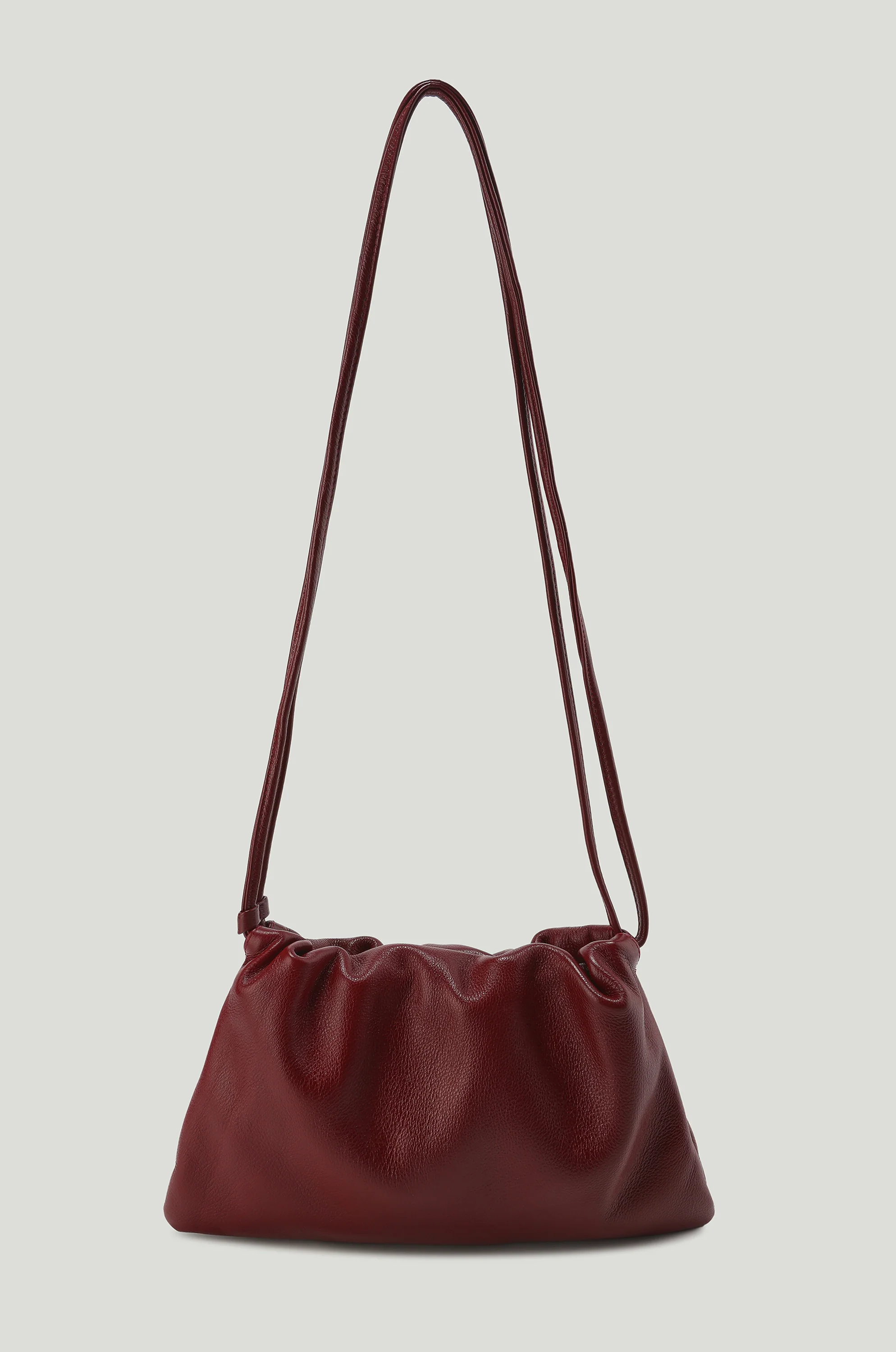 Adjustable  Mini Cloud Clutch Claret - Image 2