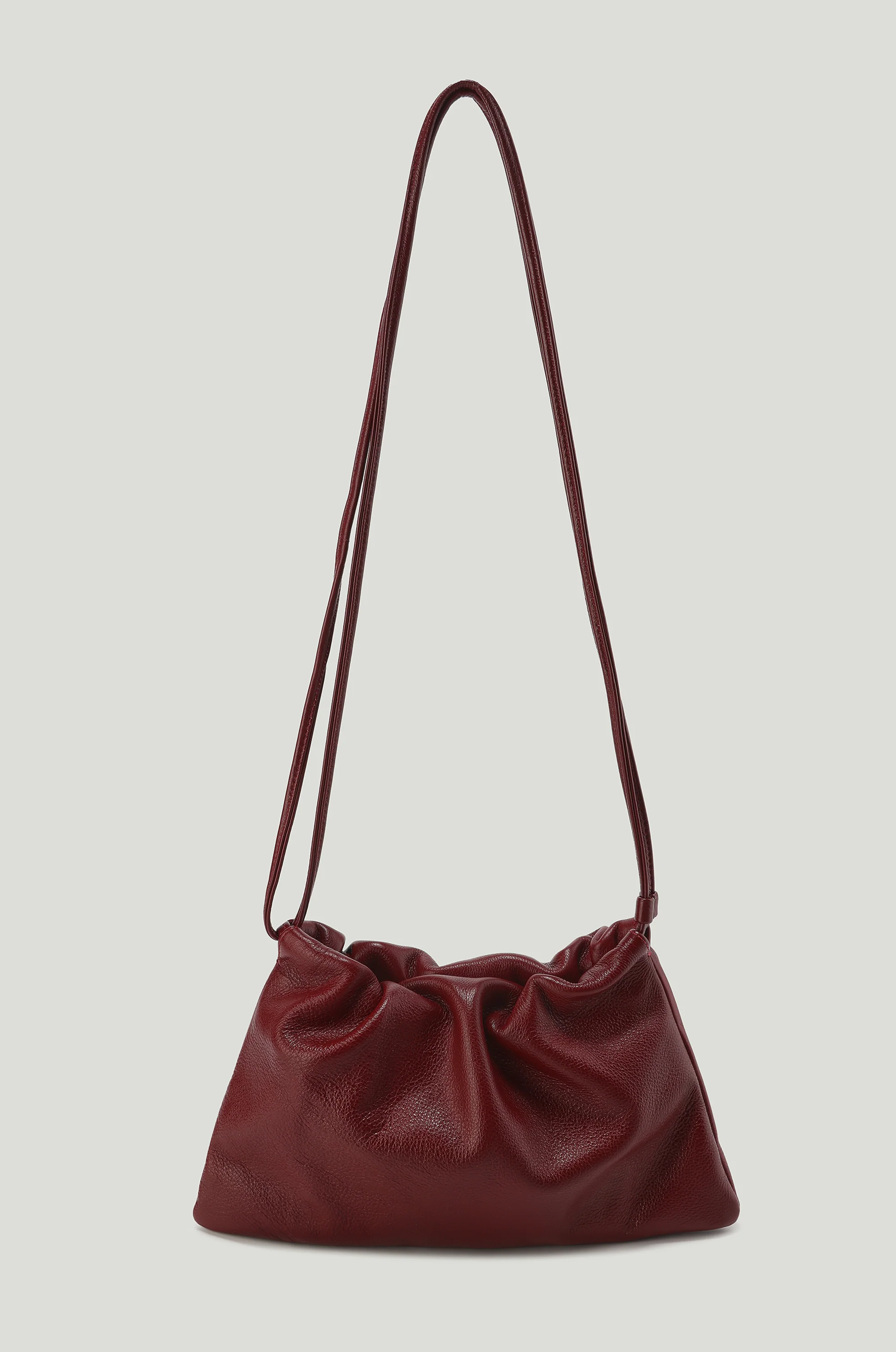 Adjustable  Mini Cloud Clutch Claret - Image 3