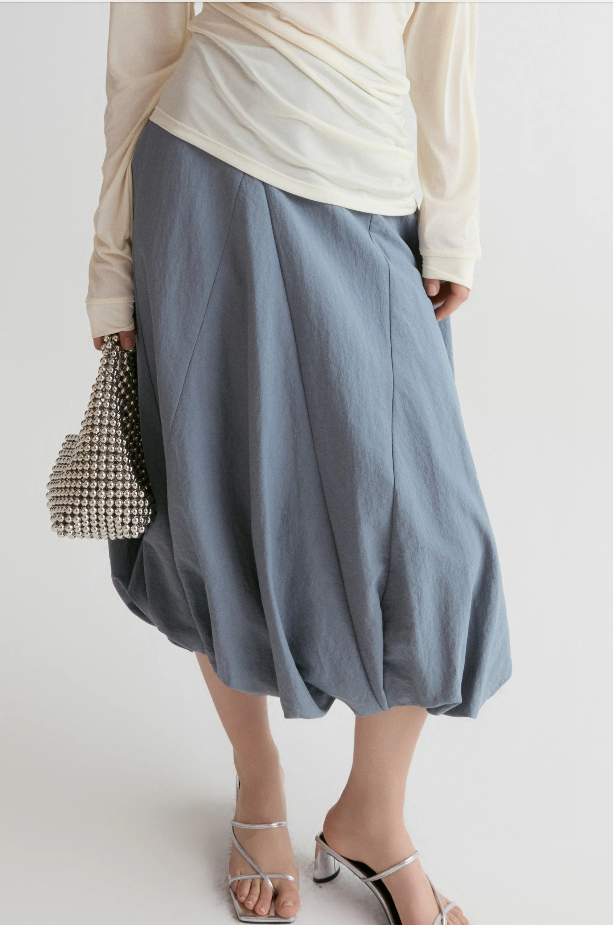 Amalfi Ballon Skirt-Ultimate Gray - Image 2