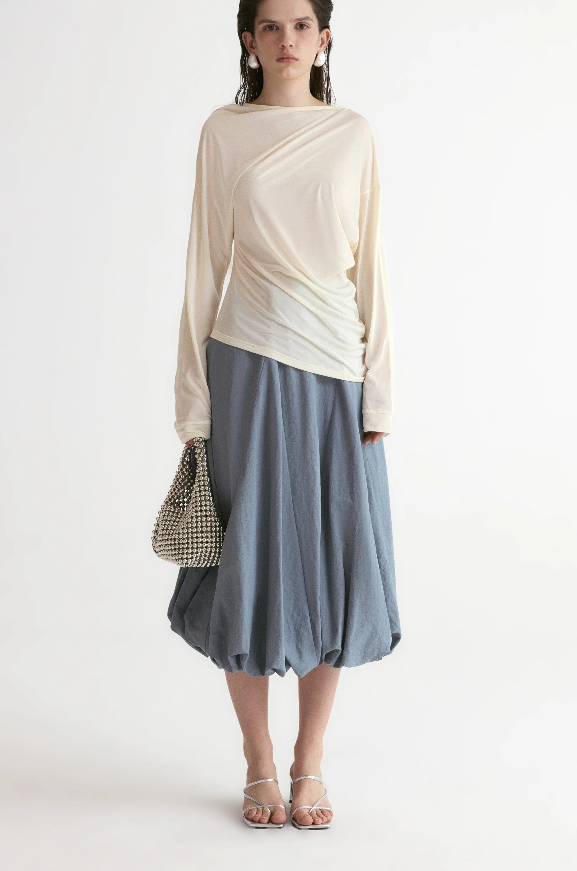 Amalfi Ballon Skirt-Ultimate Gray - Image 5