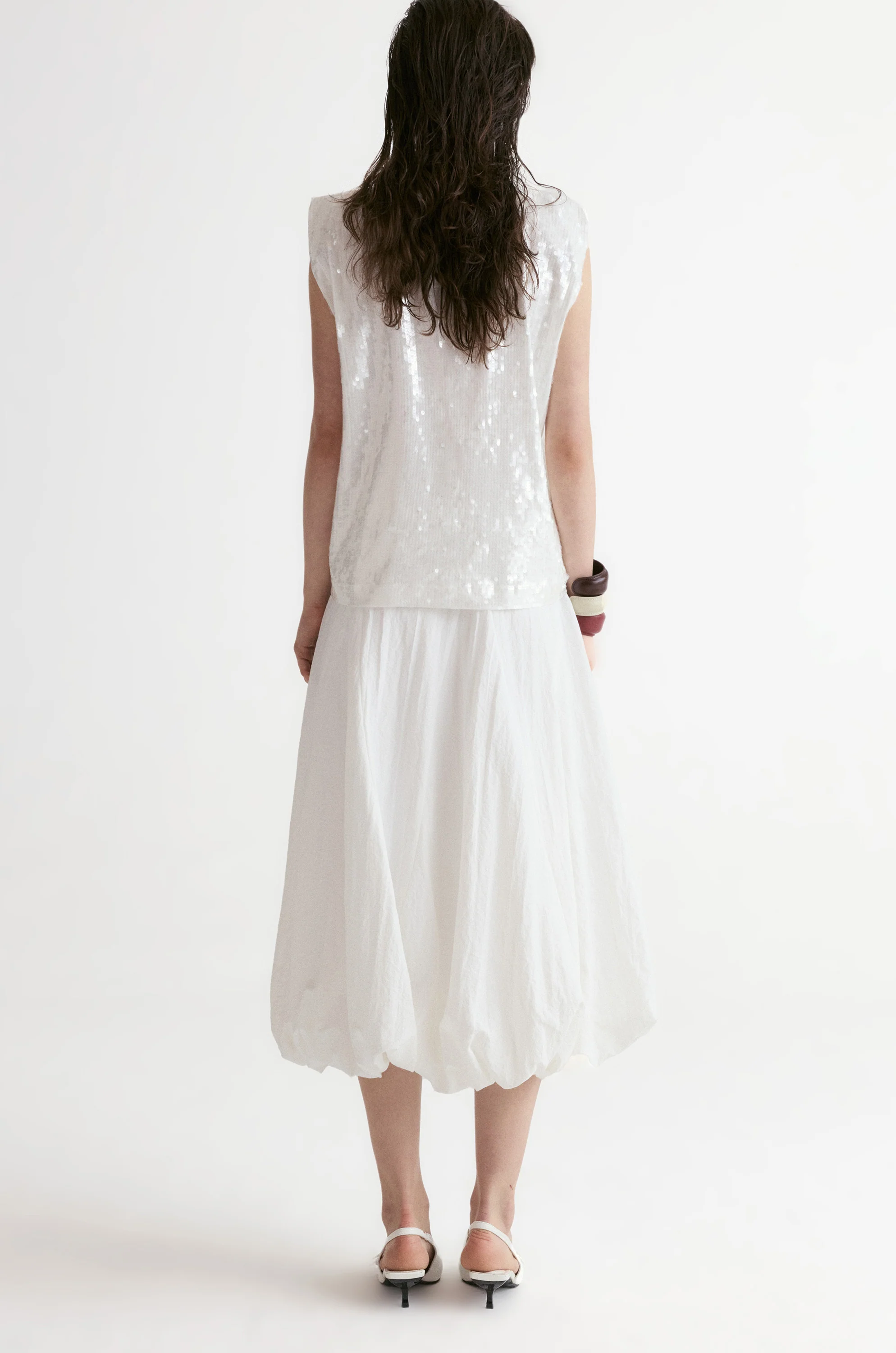 Amalfi Ballon Skirt-White - Image 3