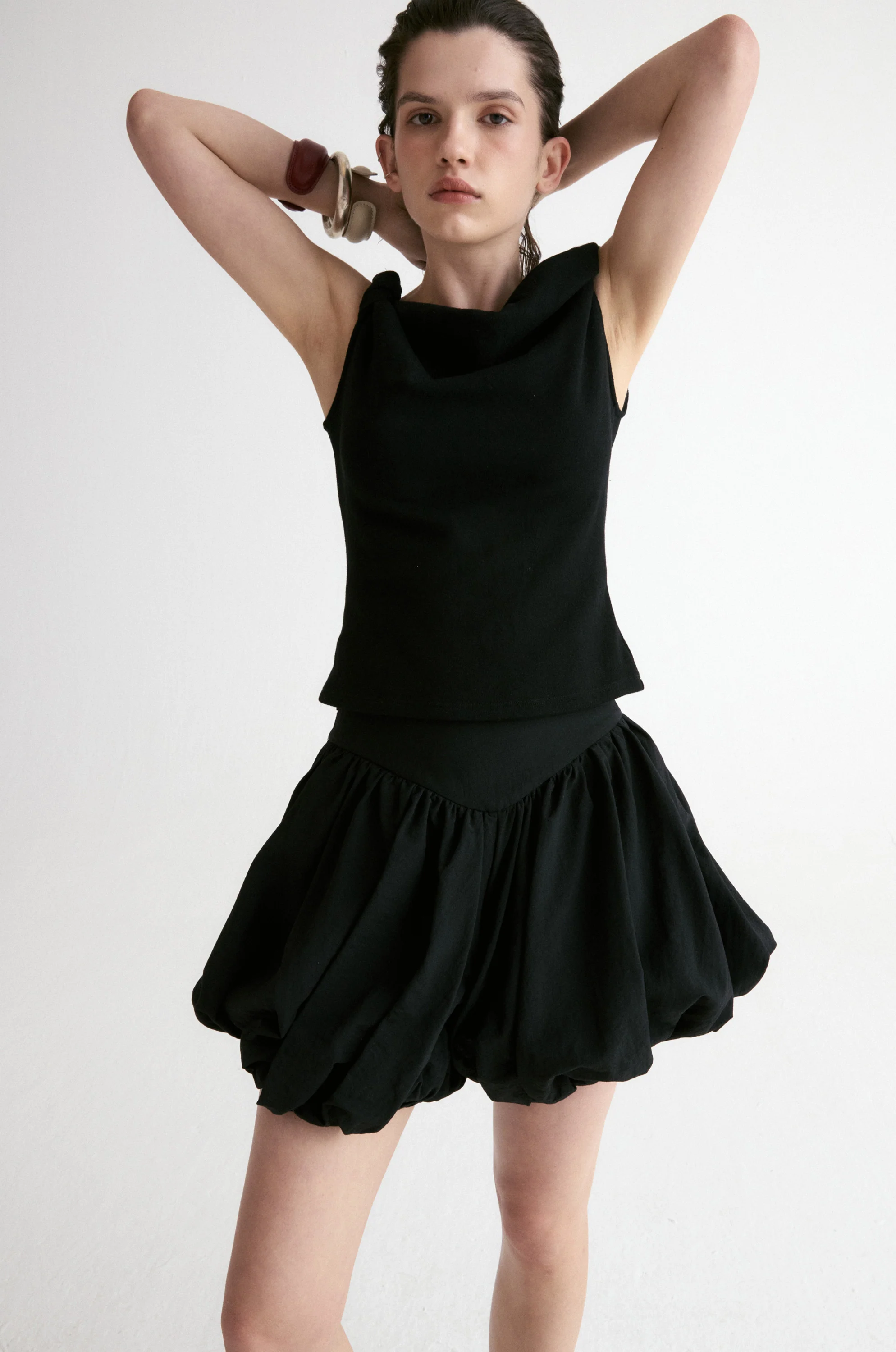 Amalfi Bubble Short-Black - Image 5