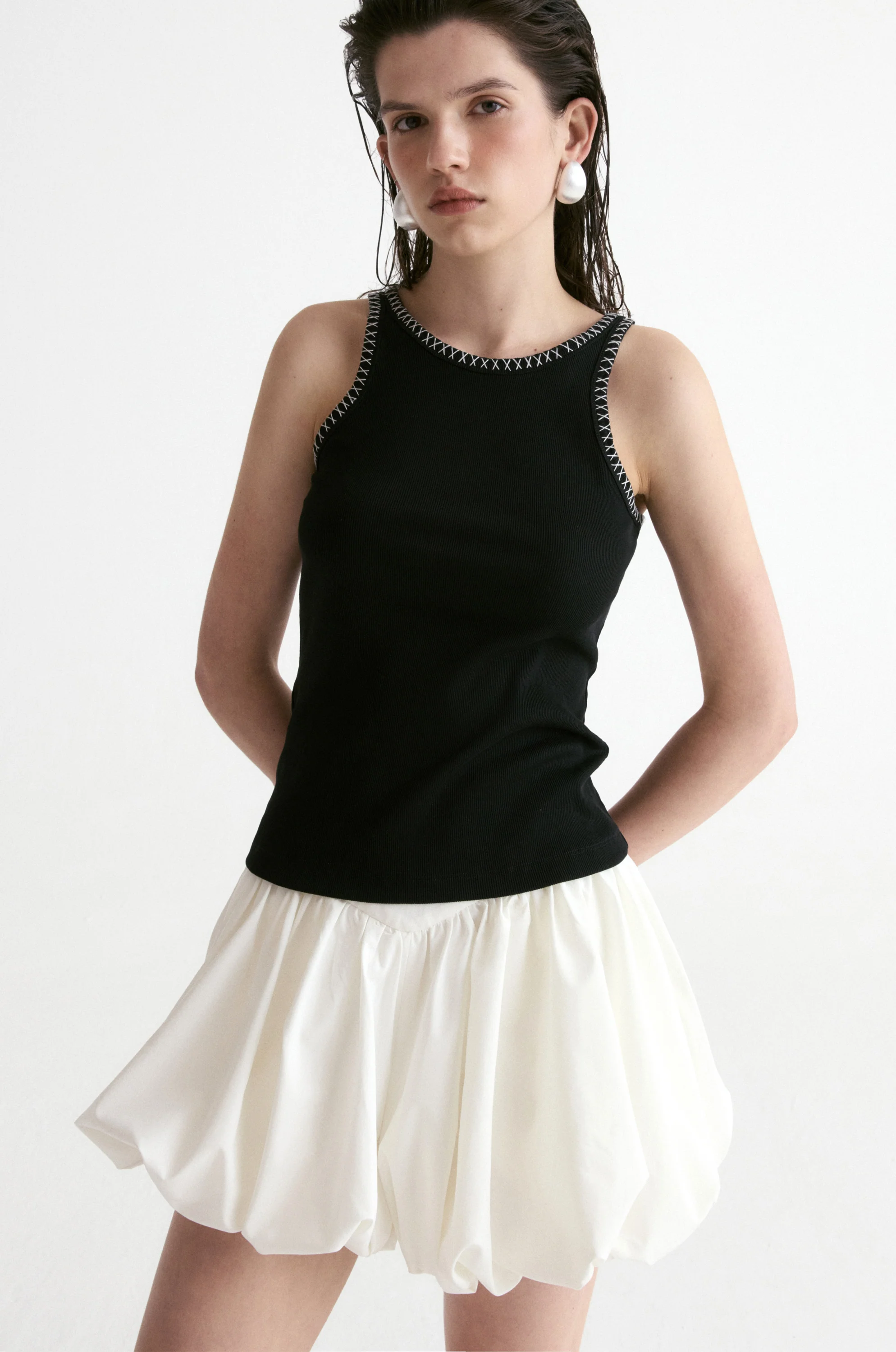 Amalfi Bubble Short-White - Image 5