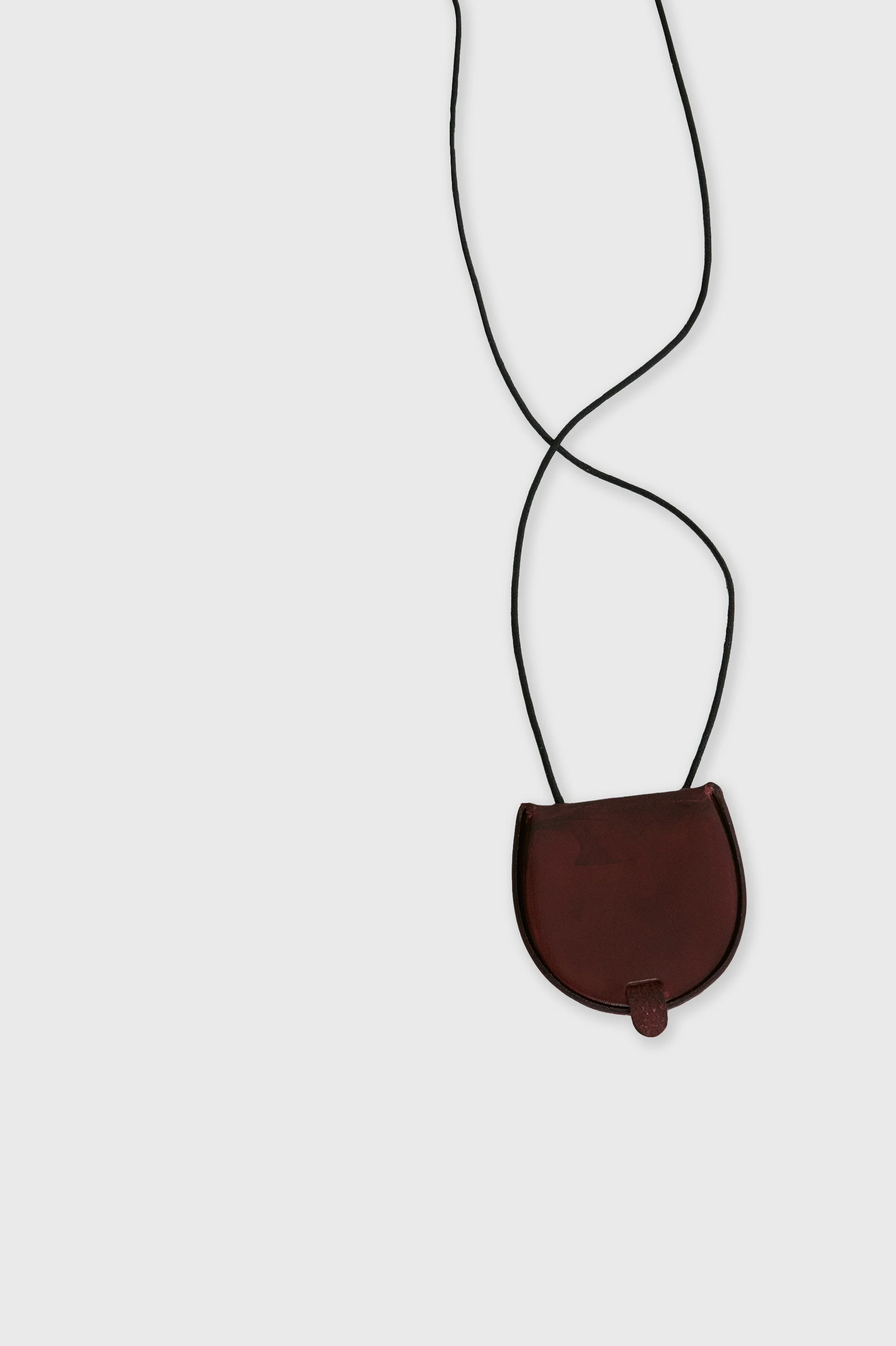 Atelier Patina Leather Necklace-Marsala - Image 3