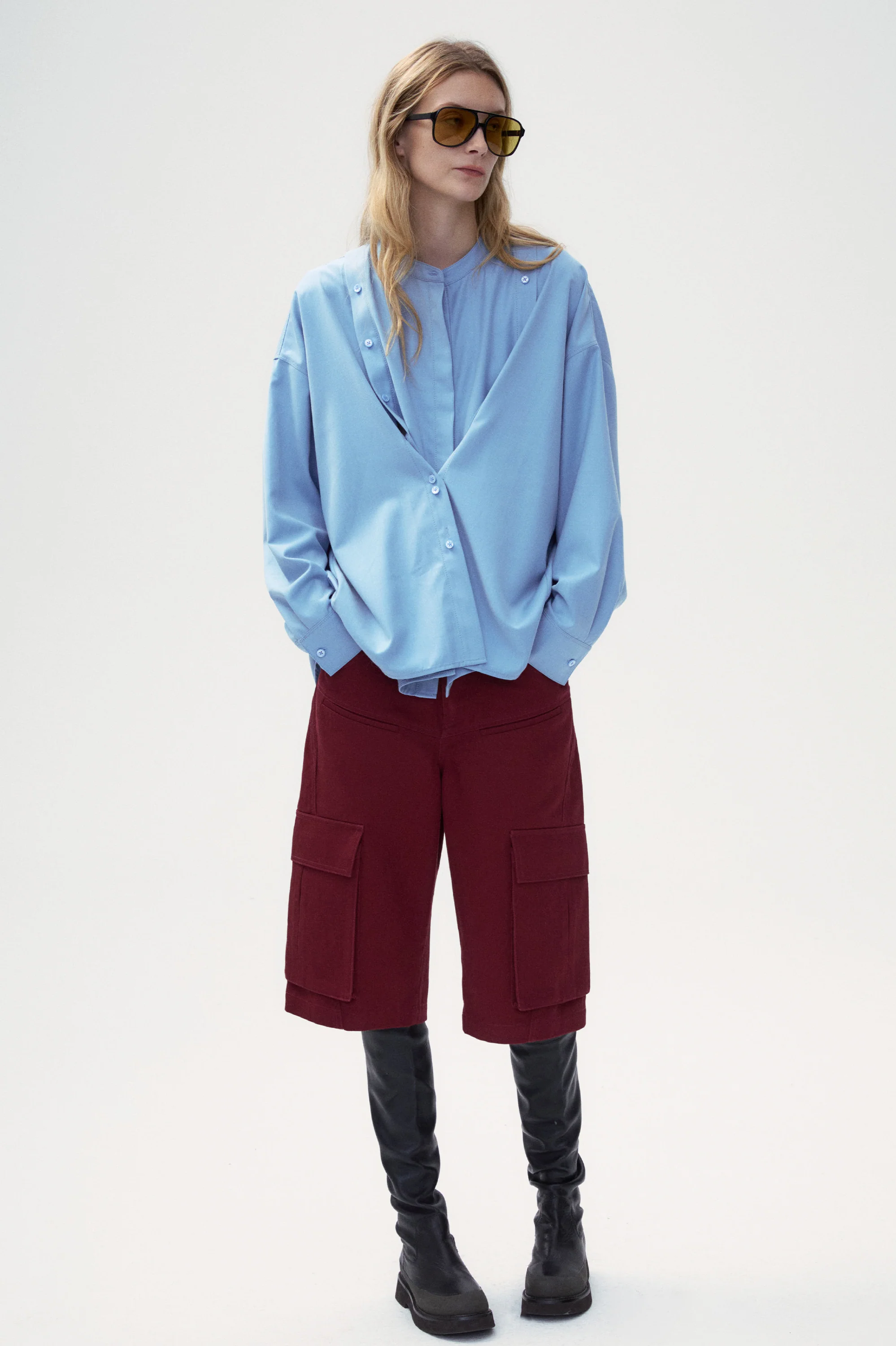 Judy wool blend Shirt - Sky blue - Image 3