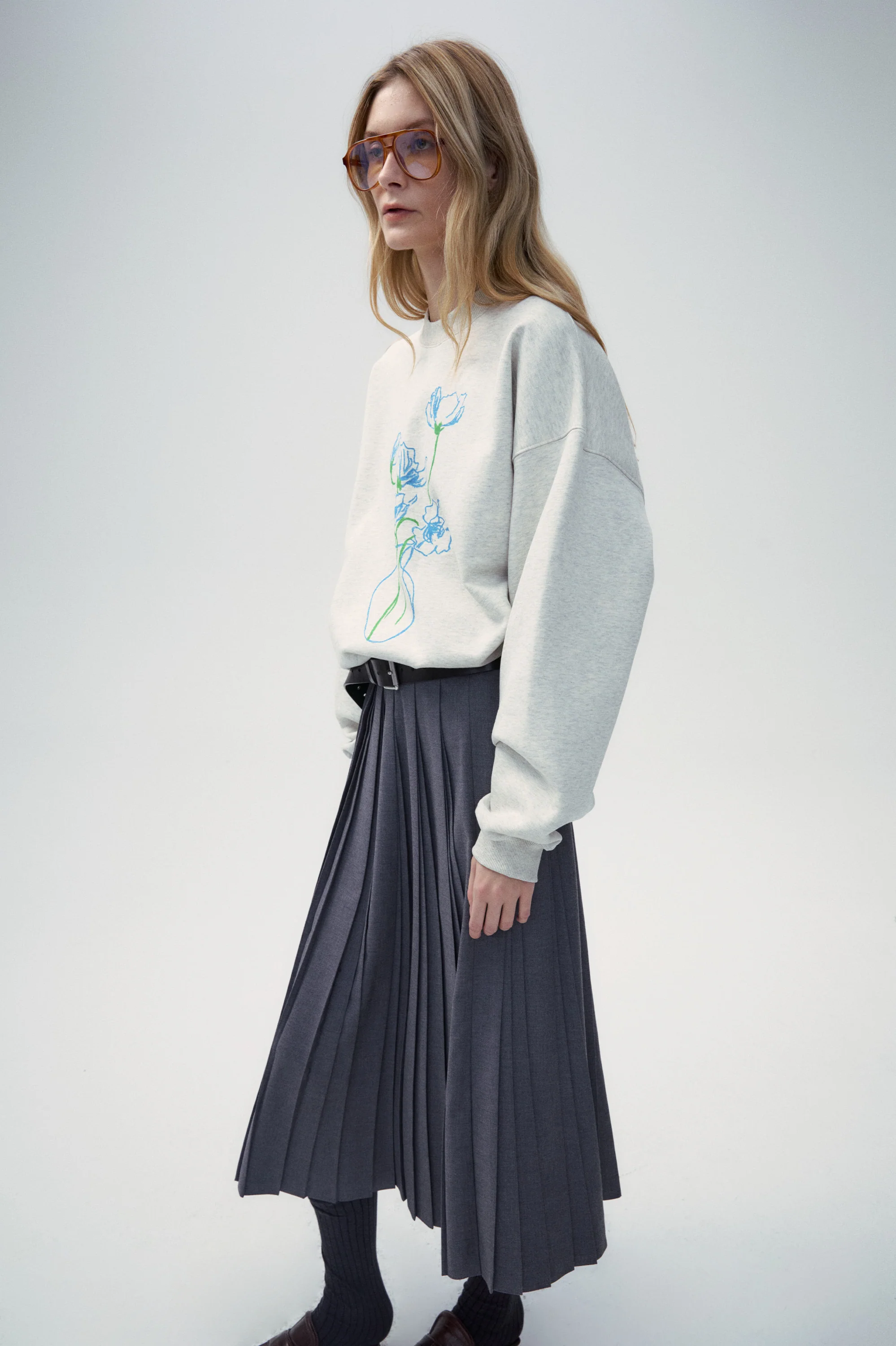 "Bon Voyage" Capsule Series - "Vase and the Blue Flower" Sweatshirt - Image 5