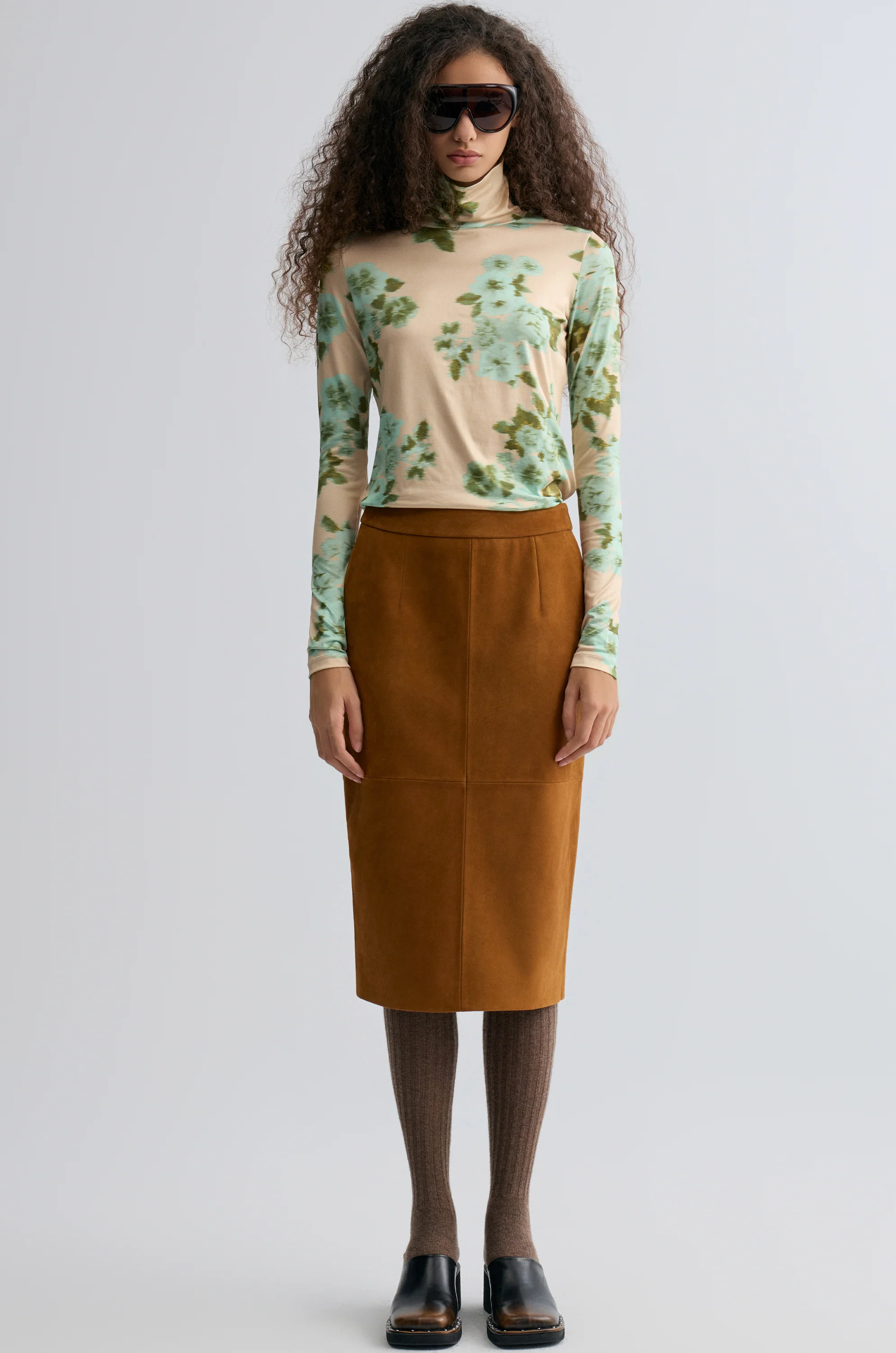 Bonnie Skirt in Suede - Image 3