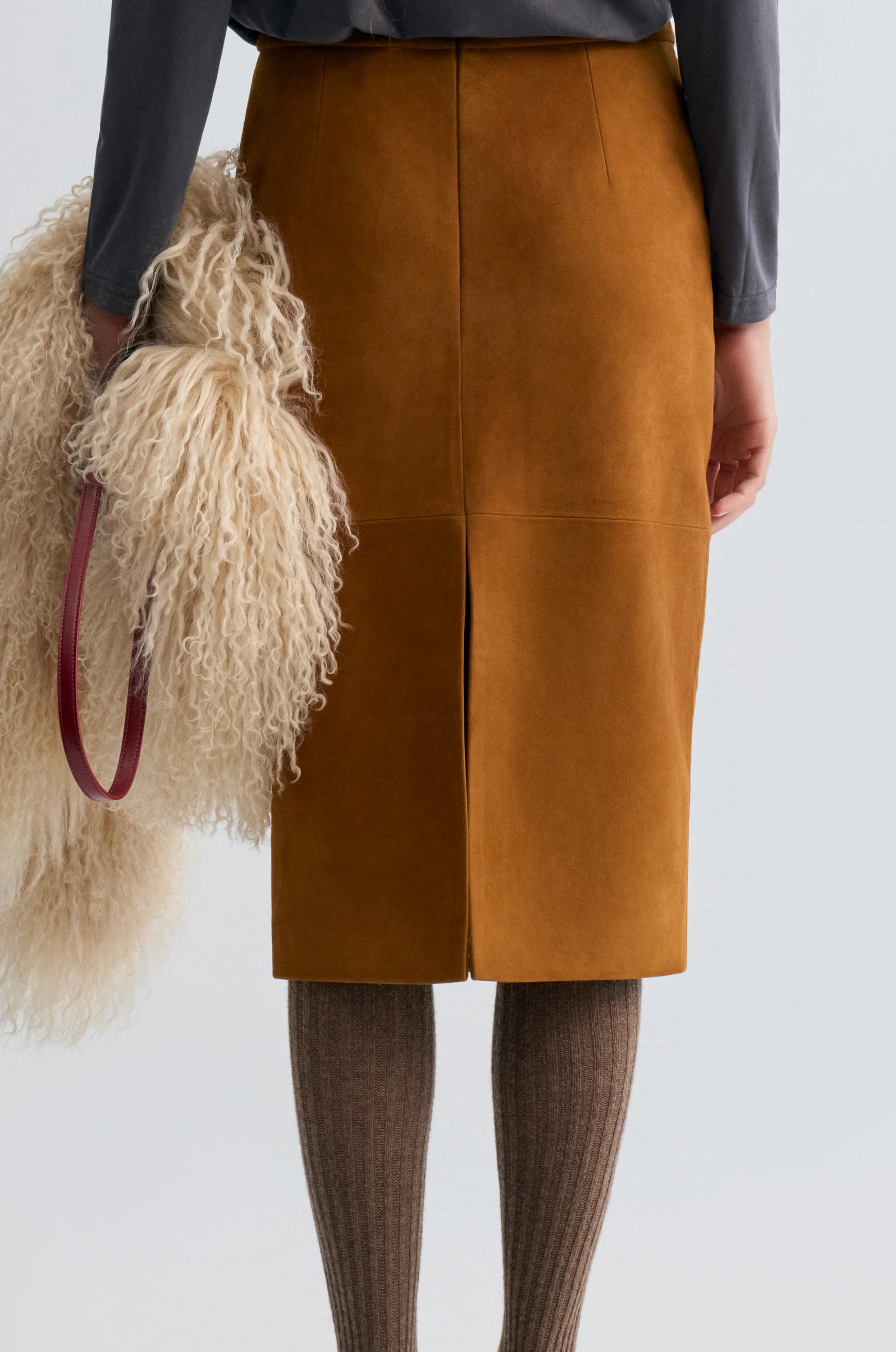 Bonnie Skirt in Suede - Image 5