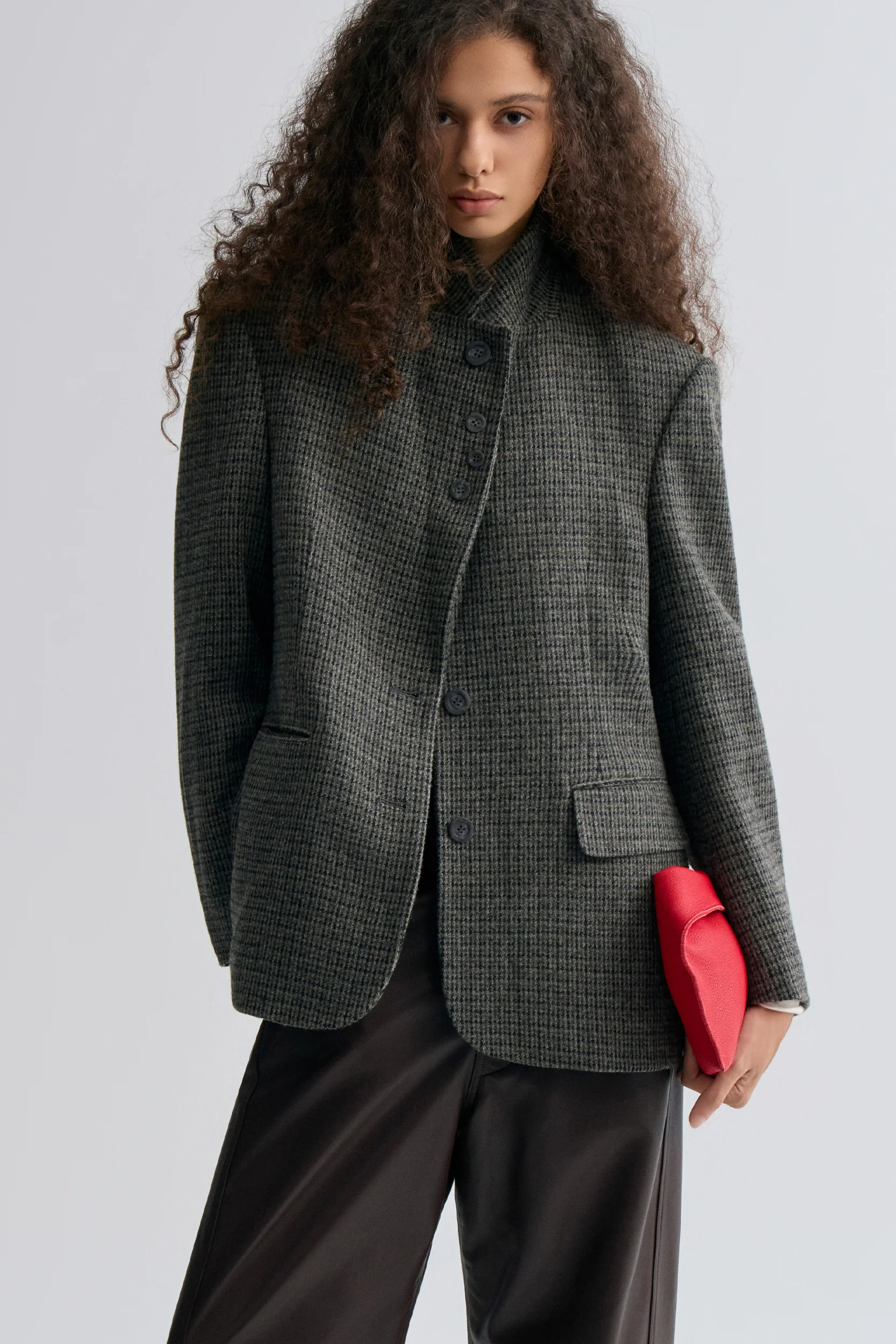 Boxy Check Blazer - Image 2