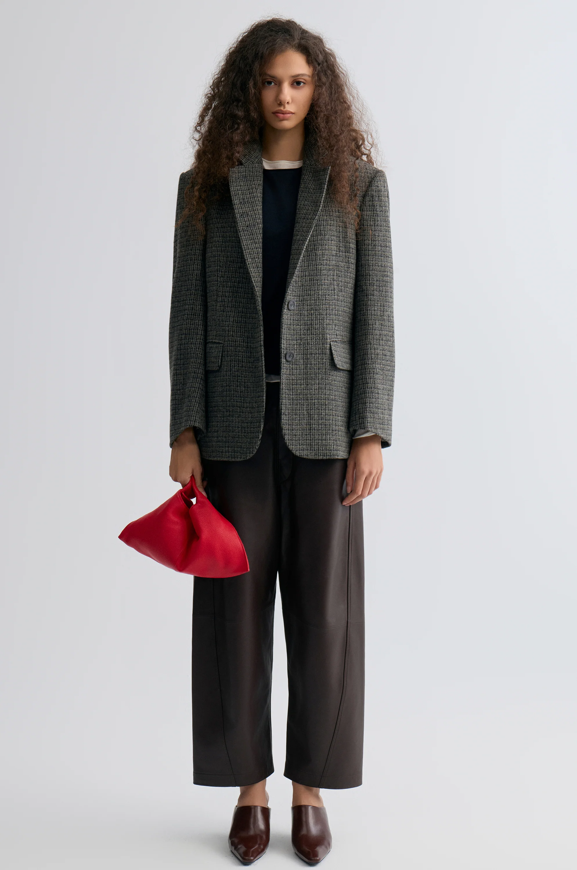 Boxy Check Blazer - Image 3