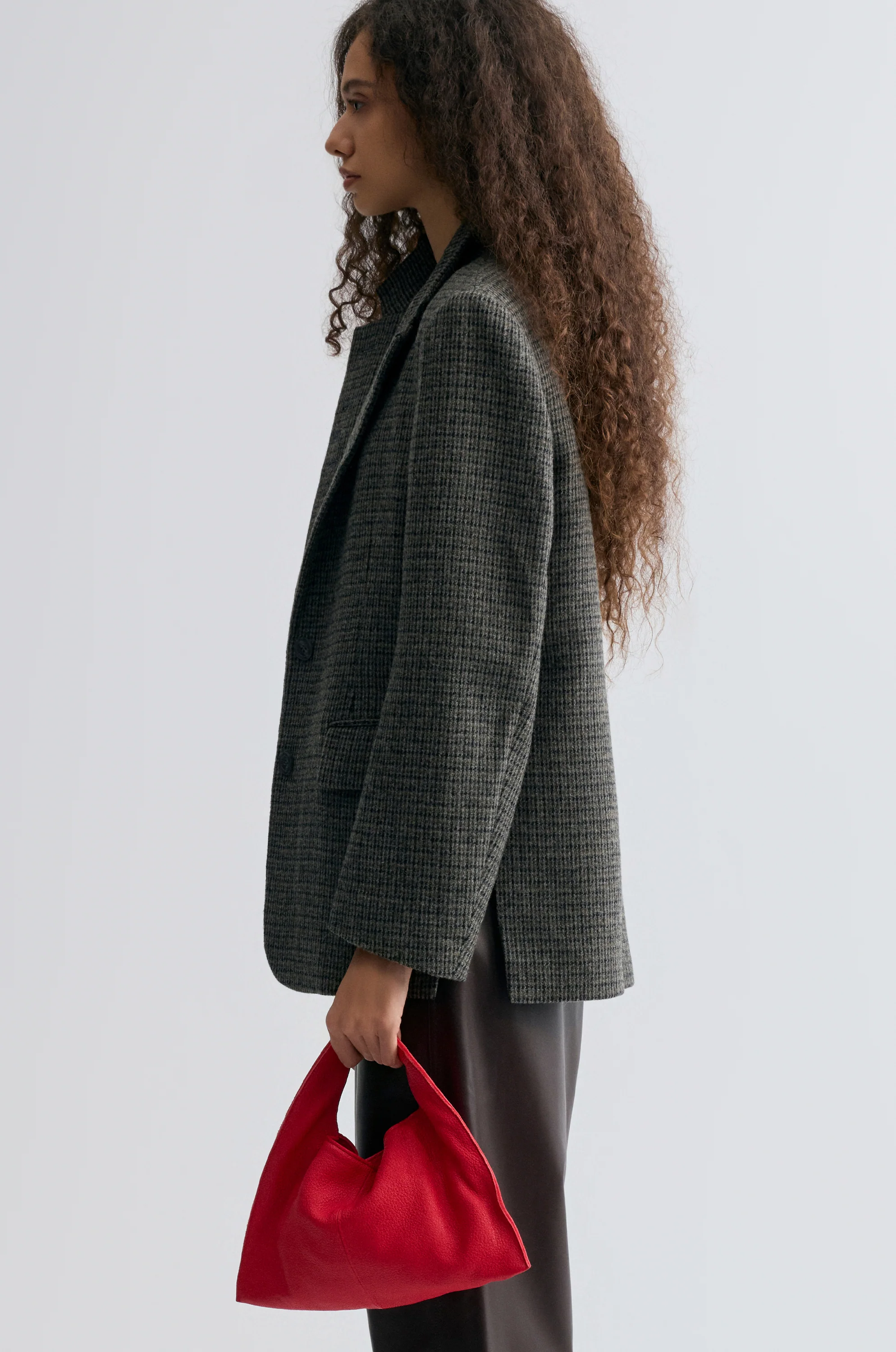 Boxy Check Blazer - Image 5