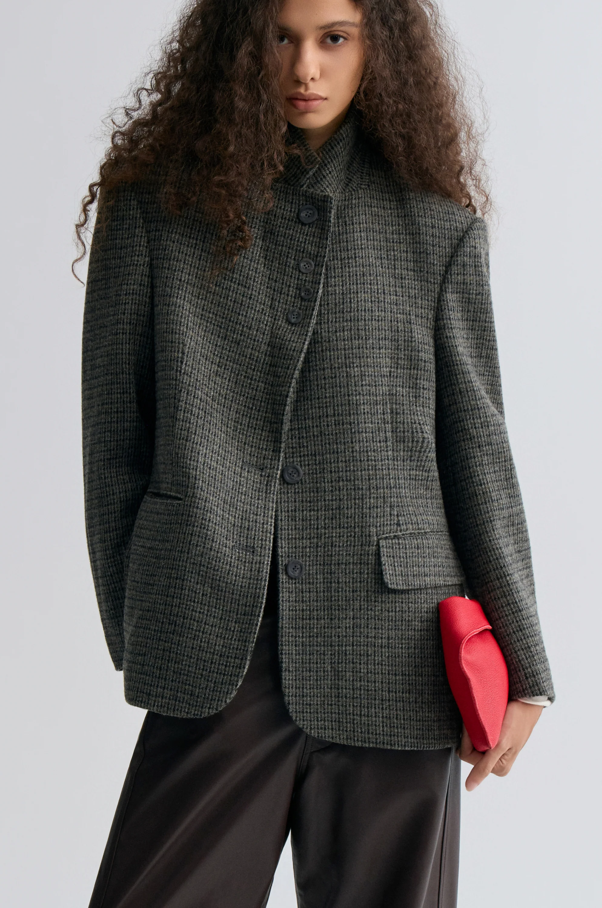 Boxy Check Blazer - Image 8