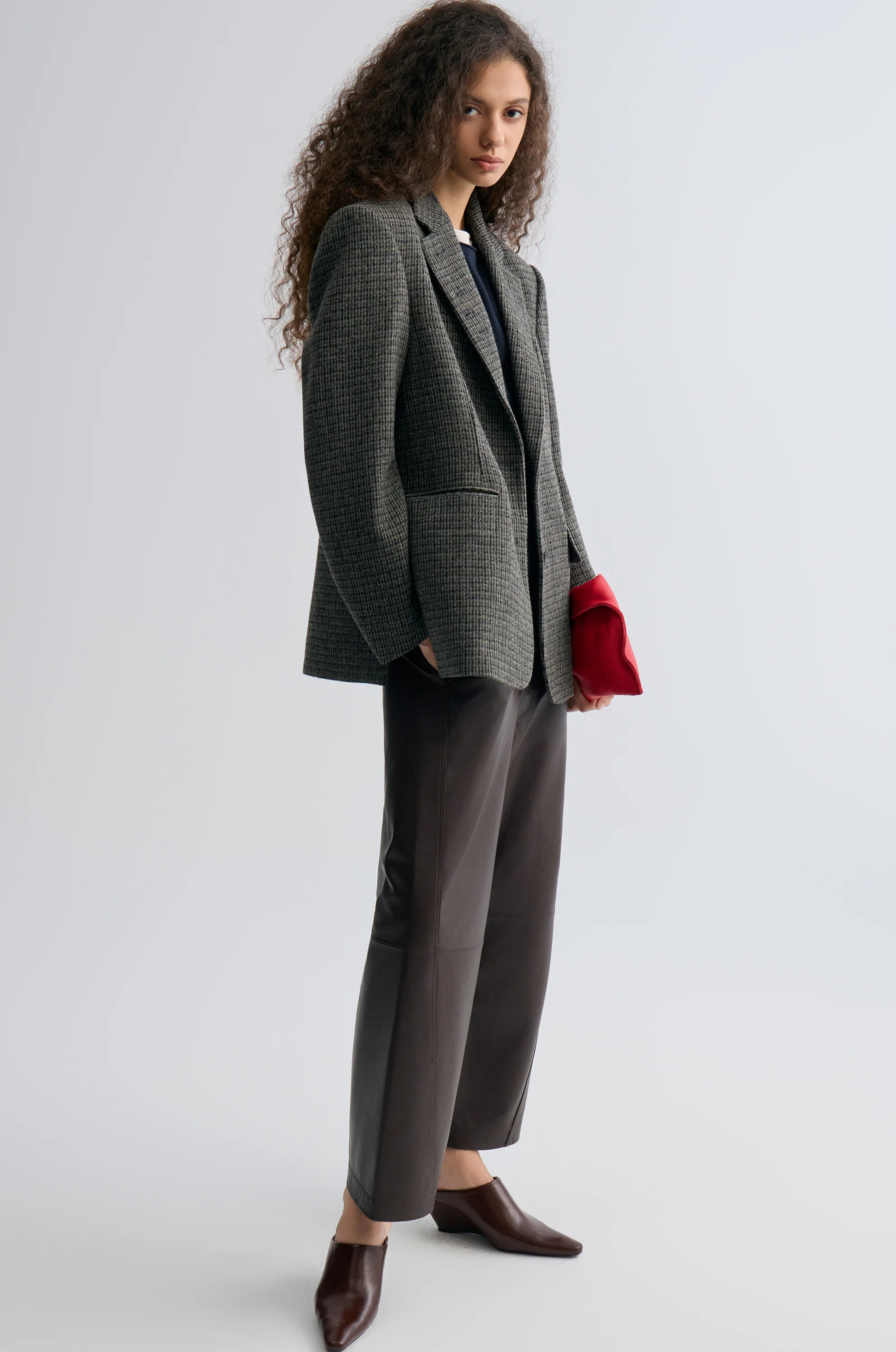 Boxy Check Blazer - Image 9