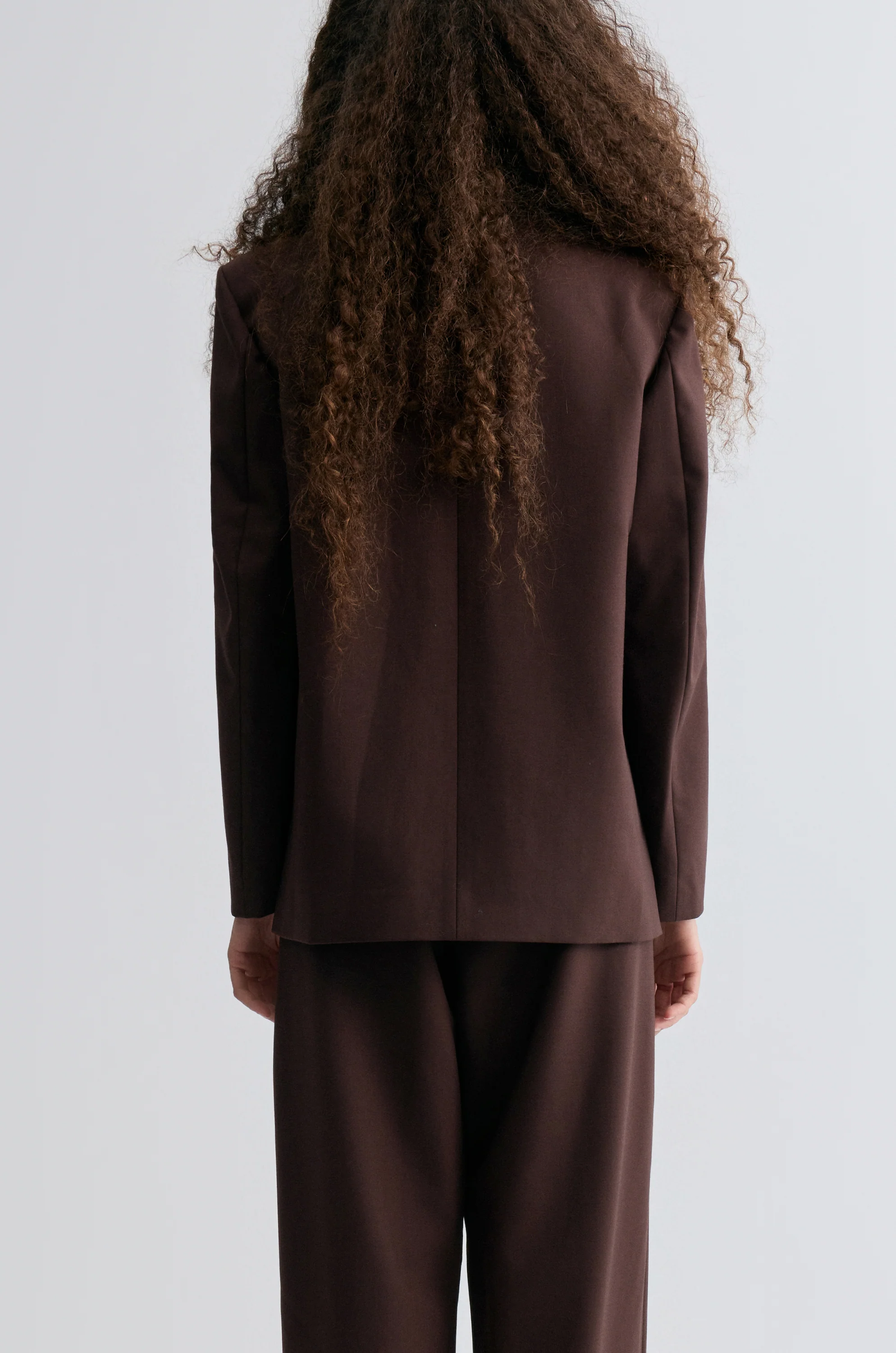 Boxy Single-Breasted Blazer Almandine - Image 6