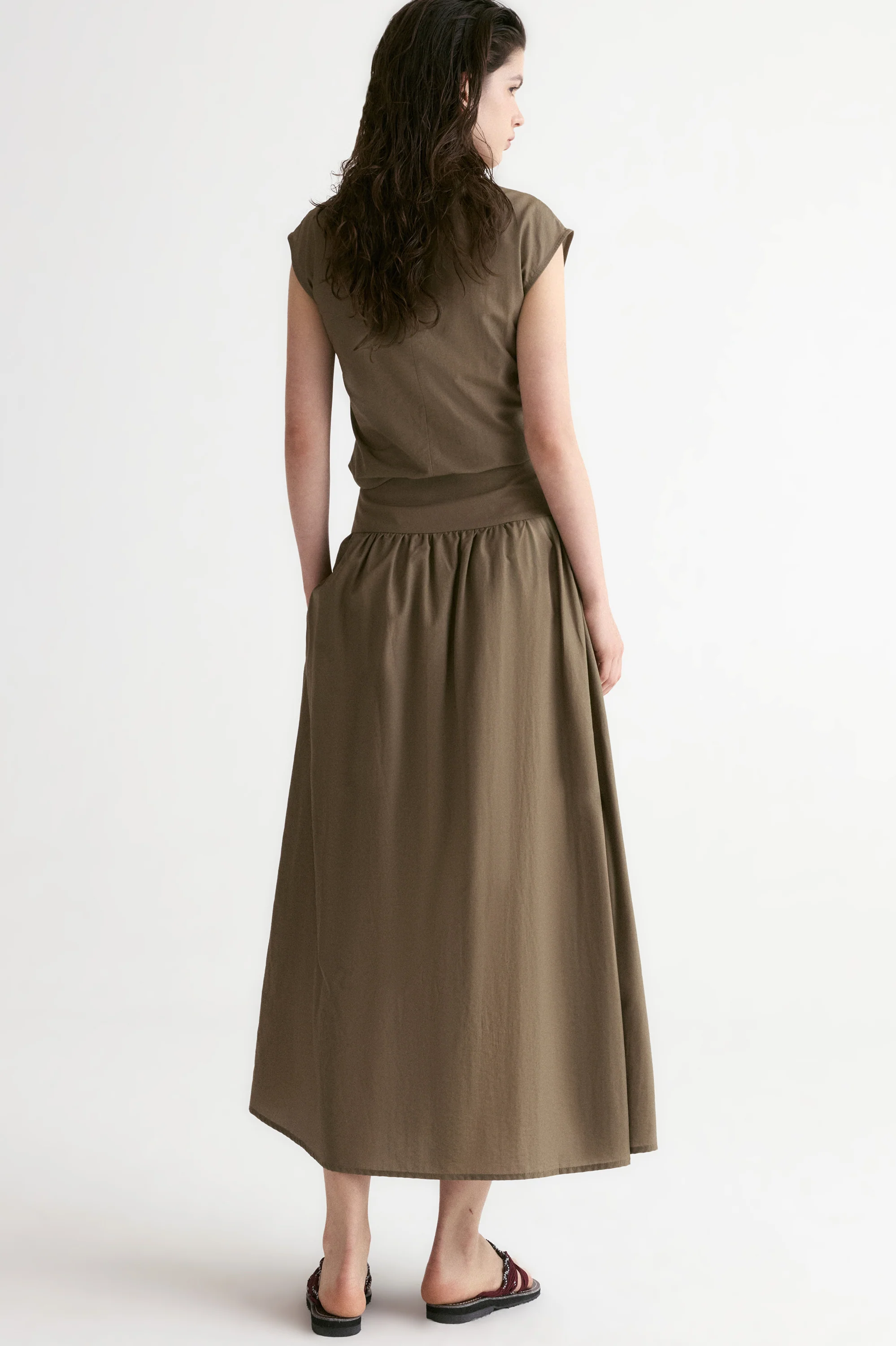 Breeze Full Skirt-Olive - Image 5