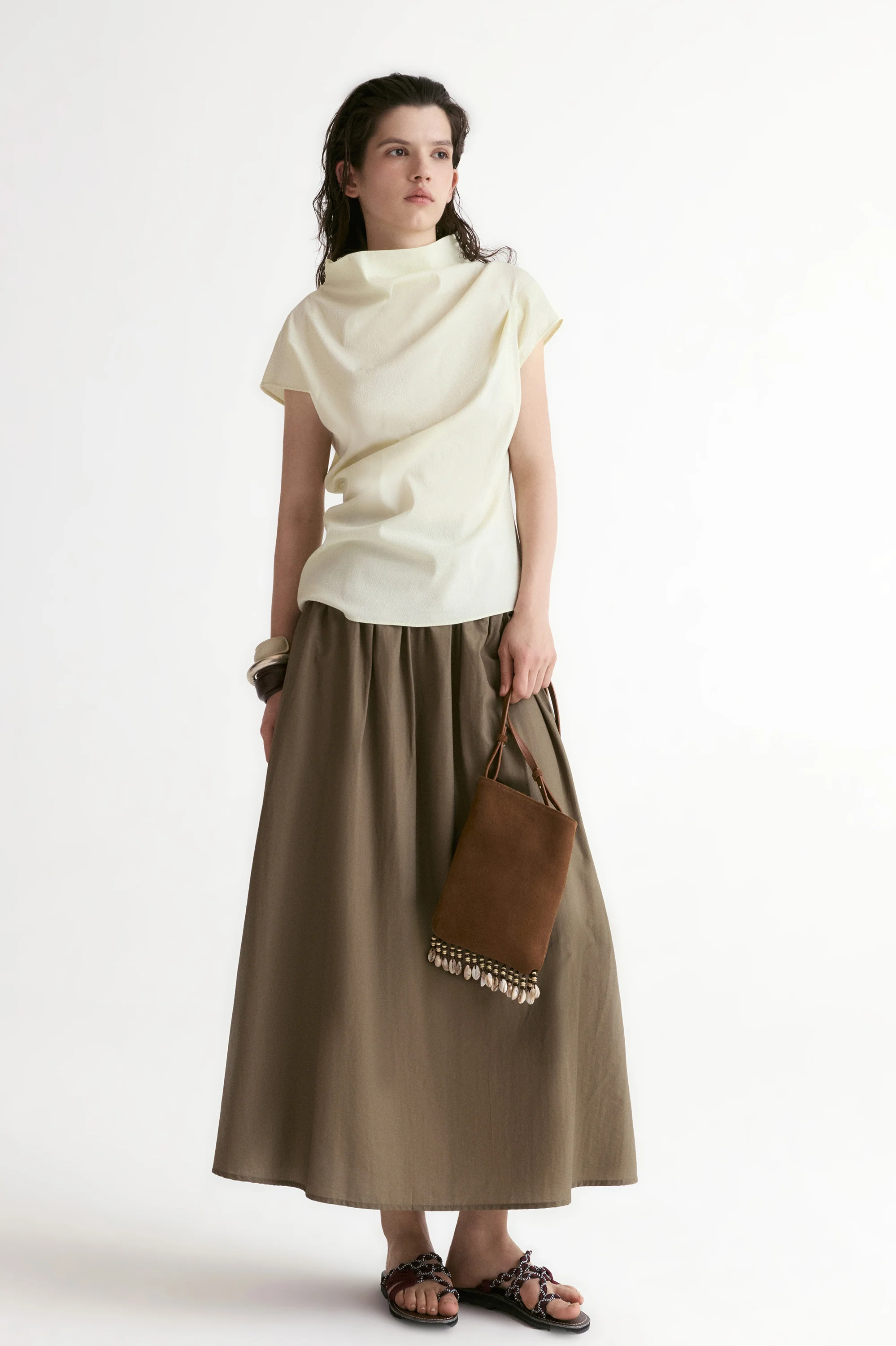 Breeze Full Skirt-Olive - Image 7