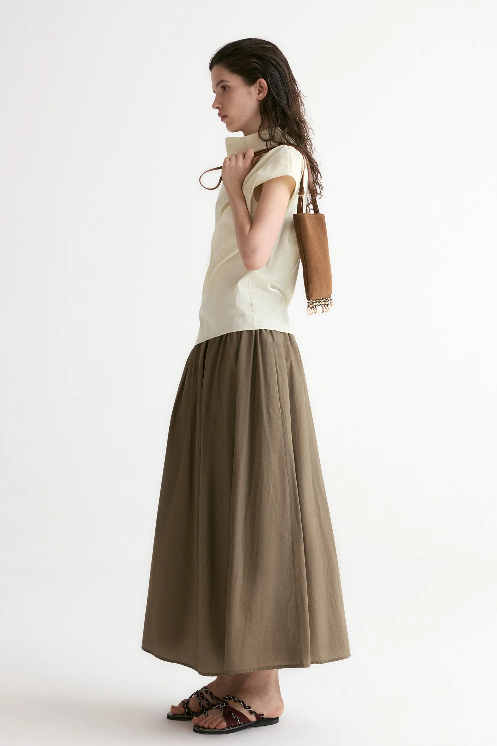 Breeze Full Skirt-Olive - Image 8