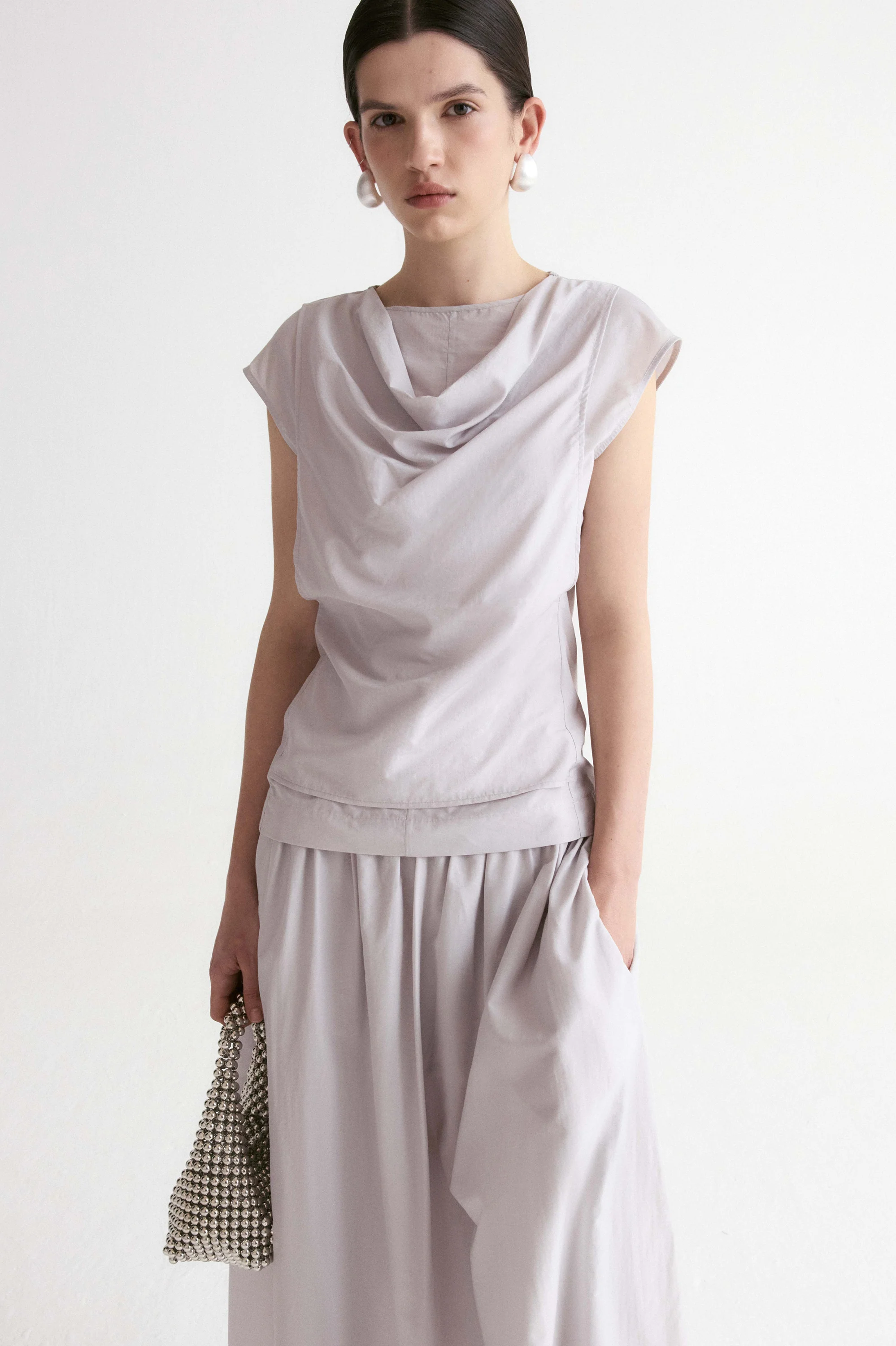 Breeze Soft Collar Blouse-Dusty Mauve - Image 2