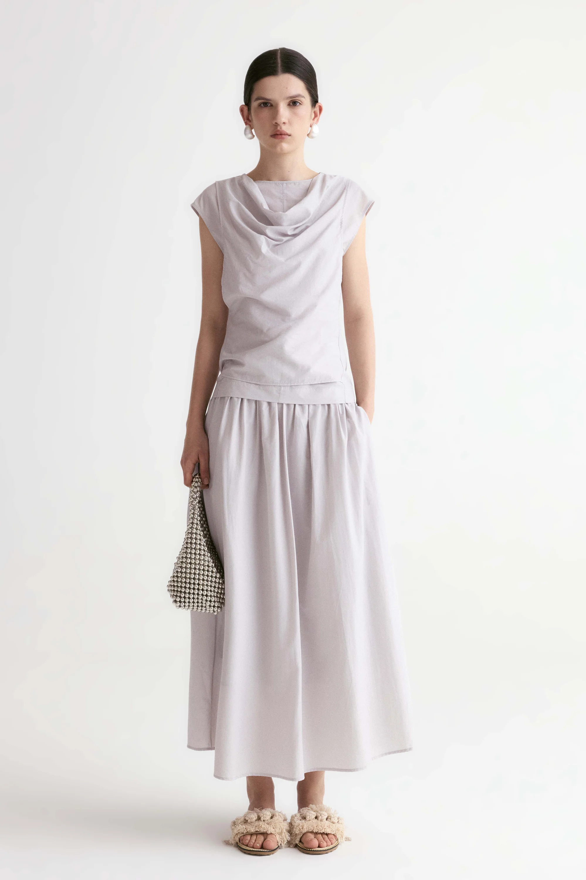 Breeze Soft Collar Blouse-Dusty Mauve - Image 3