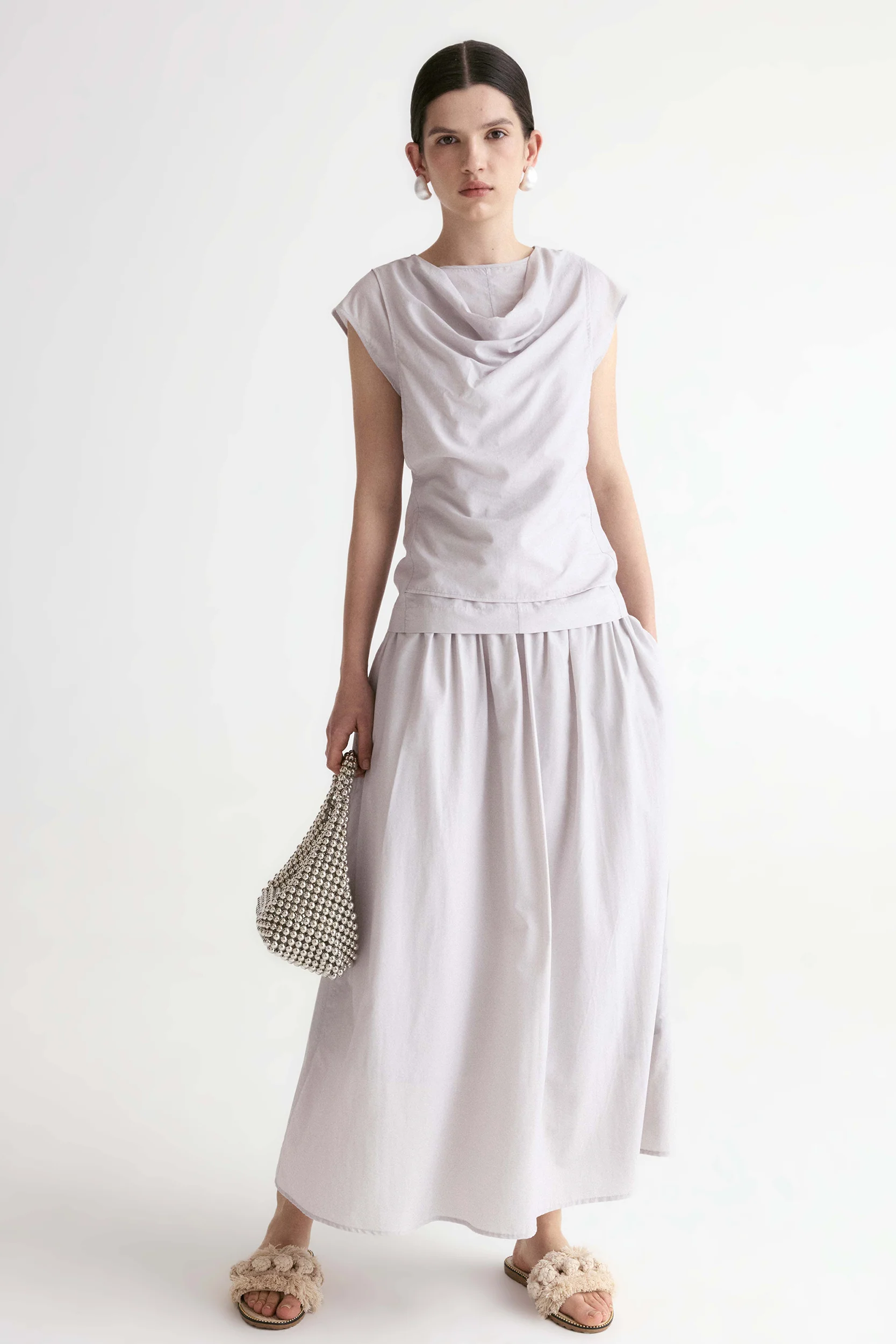 Breeze Soft Collar Blouse-Dusty Mauve - Image 6
