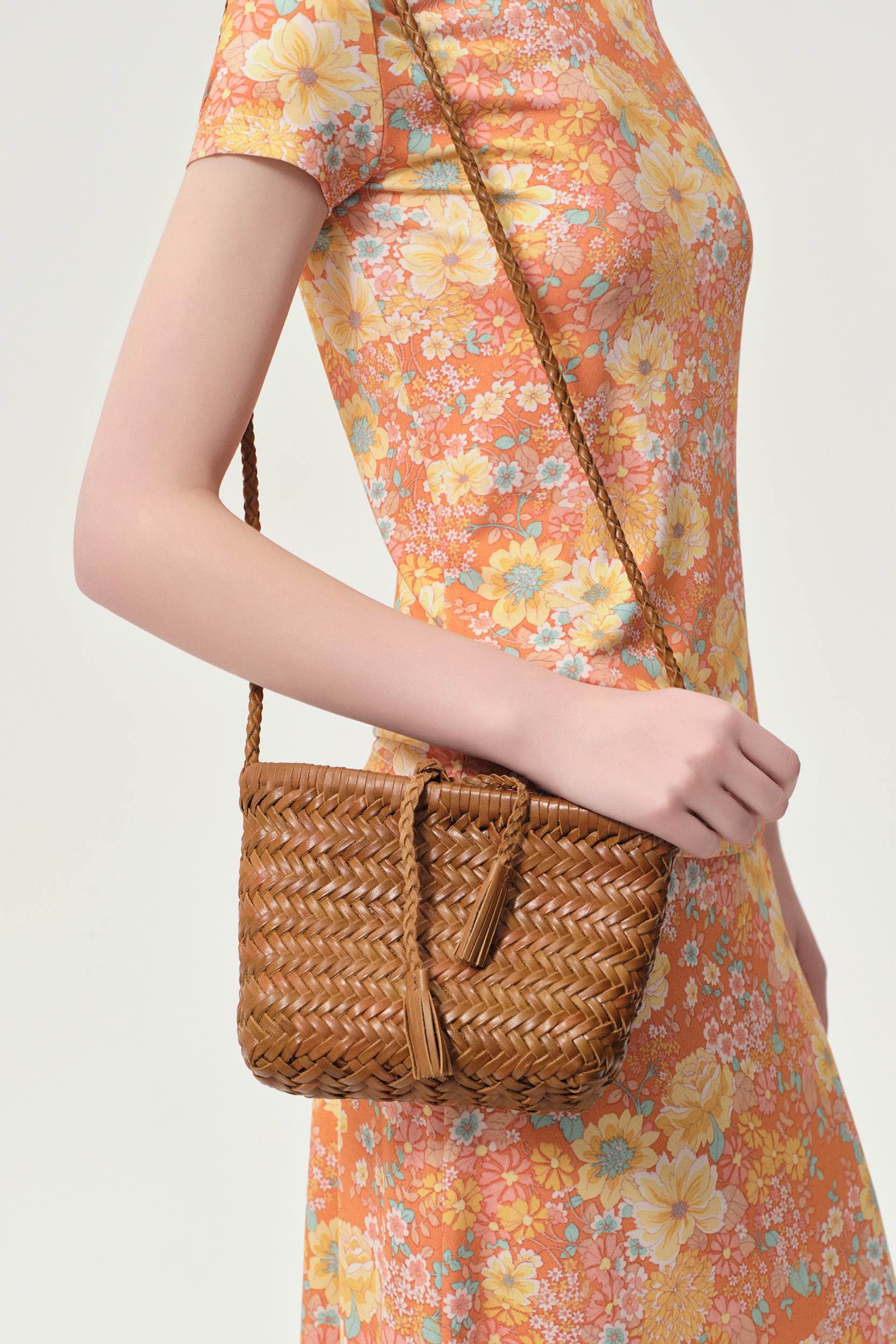 Brise Woven Small Cabas Camel - Image 2