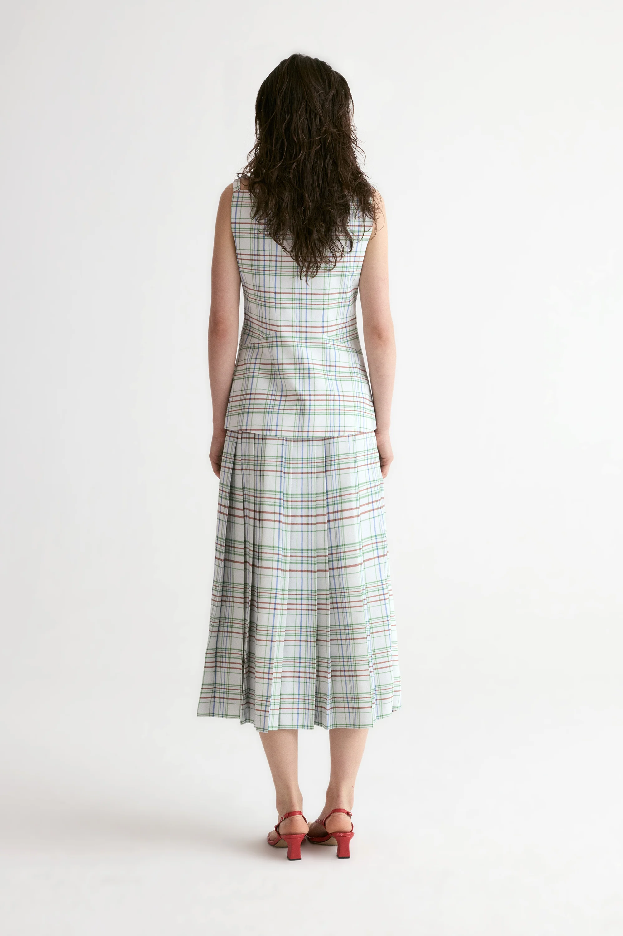 Capri Checked Waistcoat - Image 3