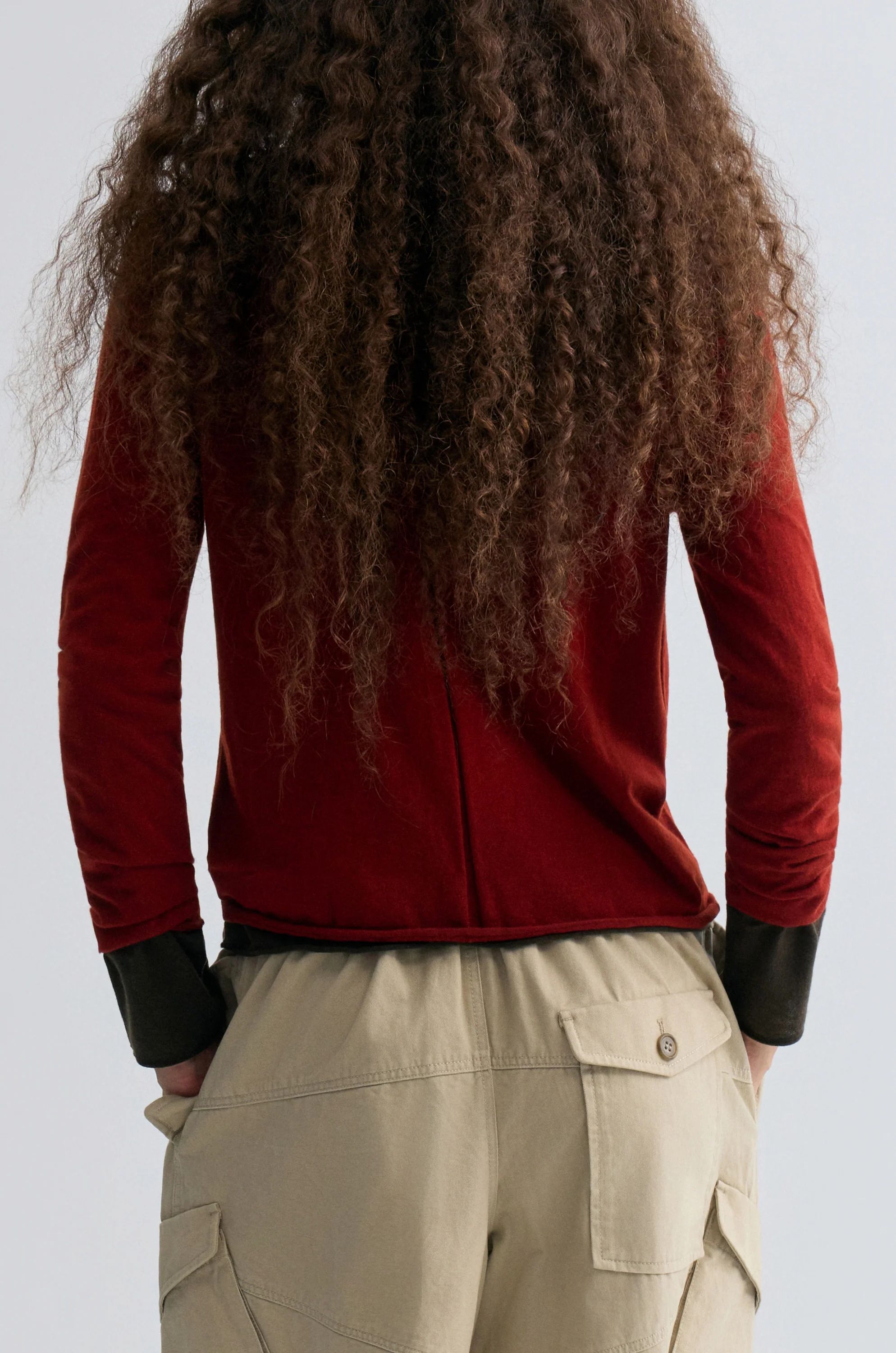 Cloudlike Knit Soft Crewneck Ruby Red - Image 4