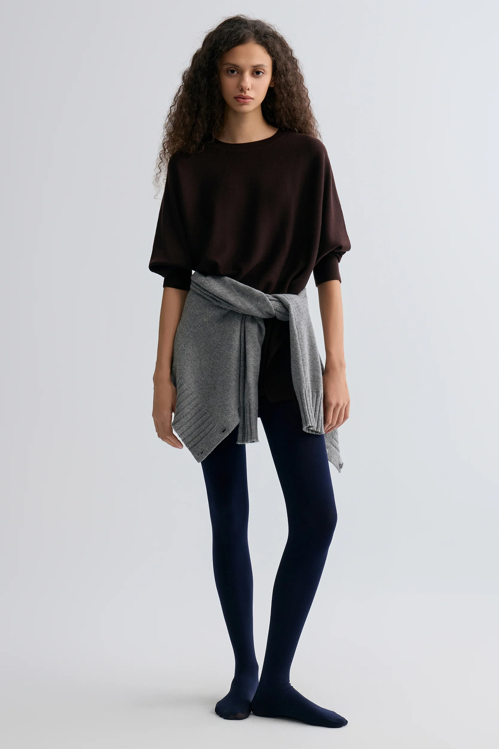 Cozy Merino Wool Sweater Chocolate - Image 2