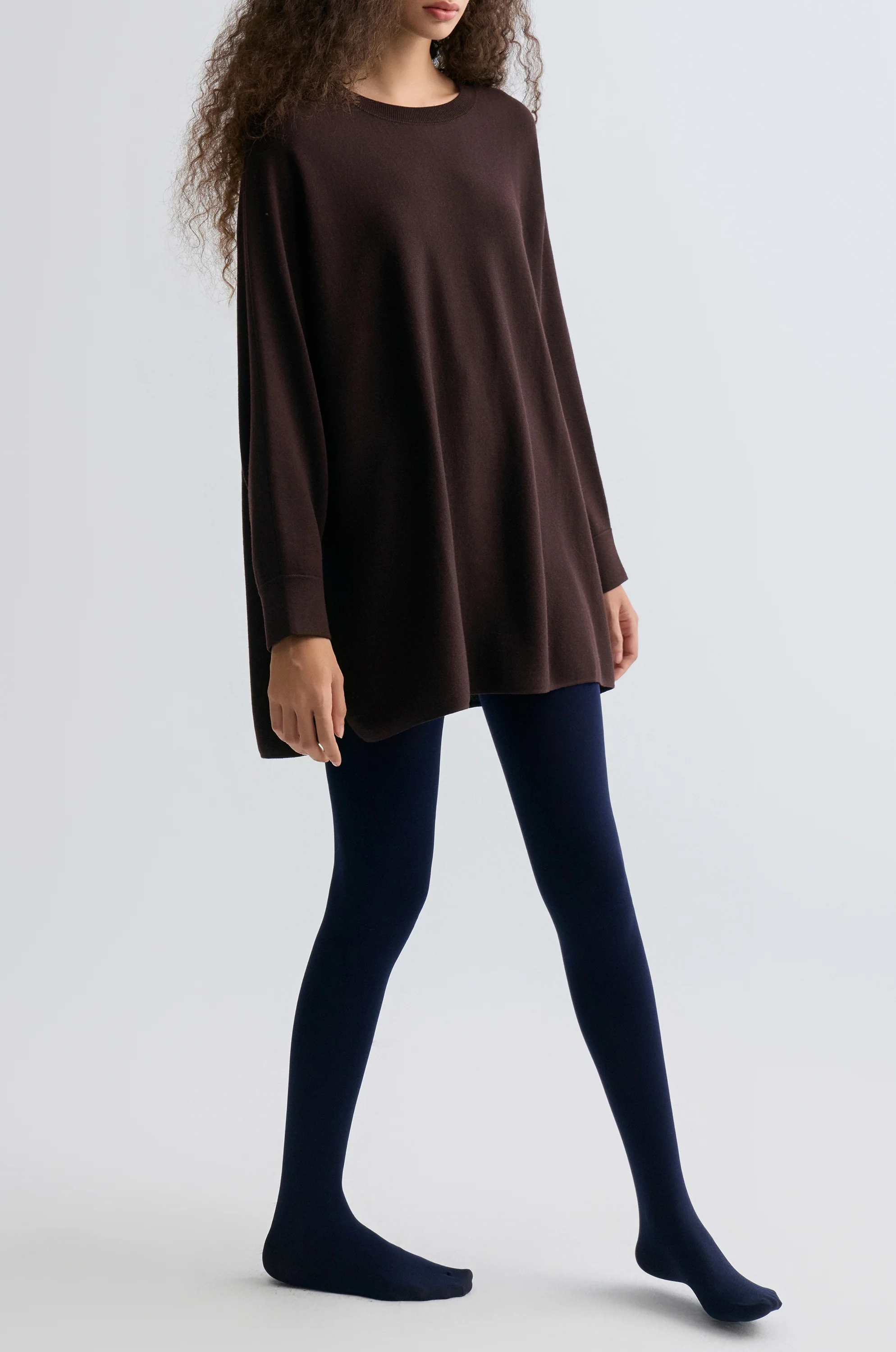 Cozy Merino Wool Sweater Chocolate - Image 4