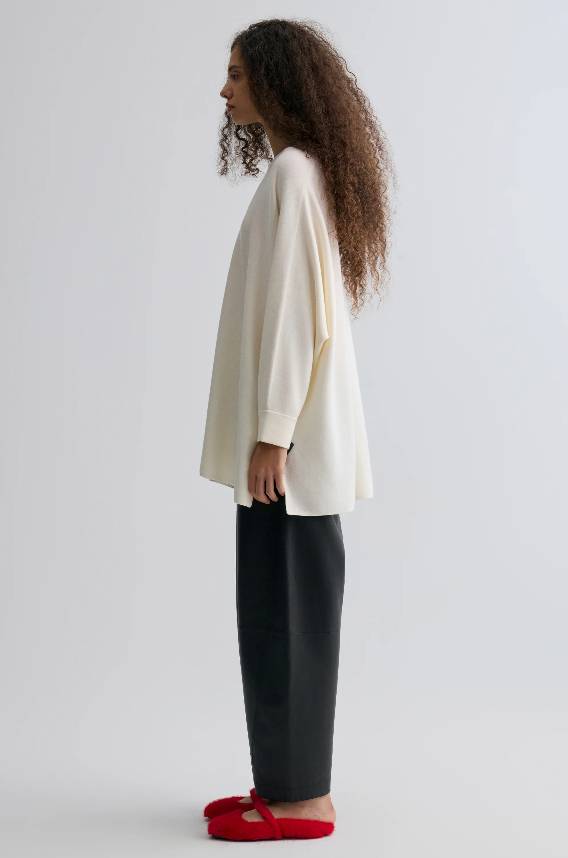 Cozy Merino Wool Sweater Cream - Image 4