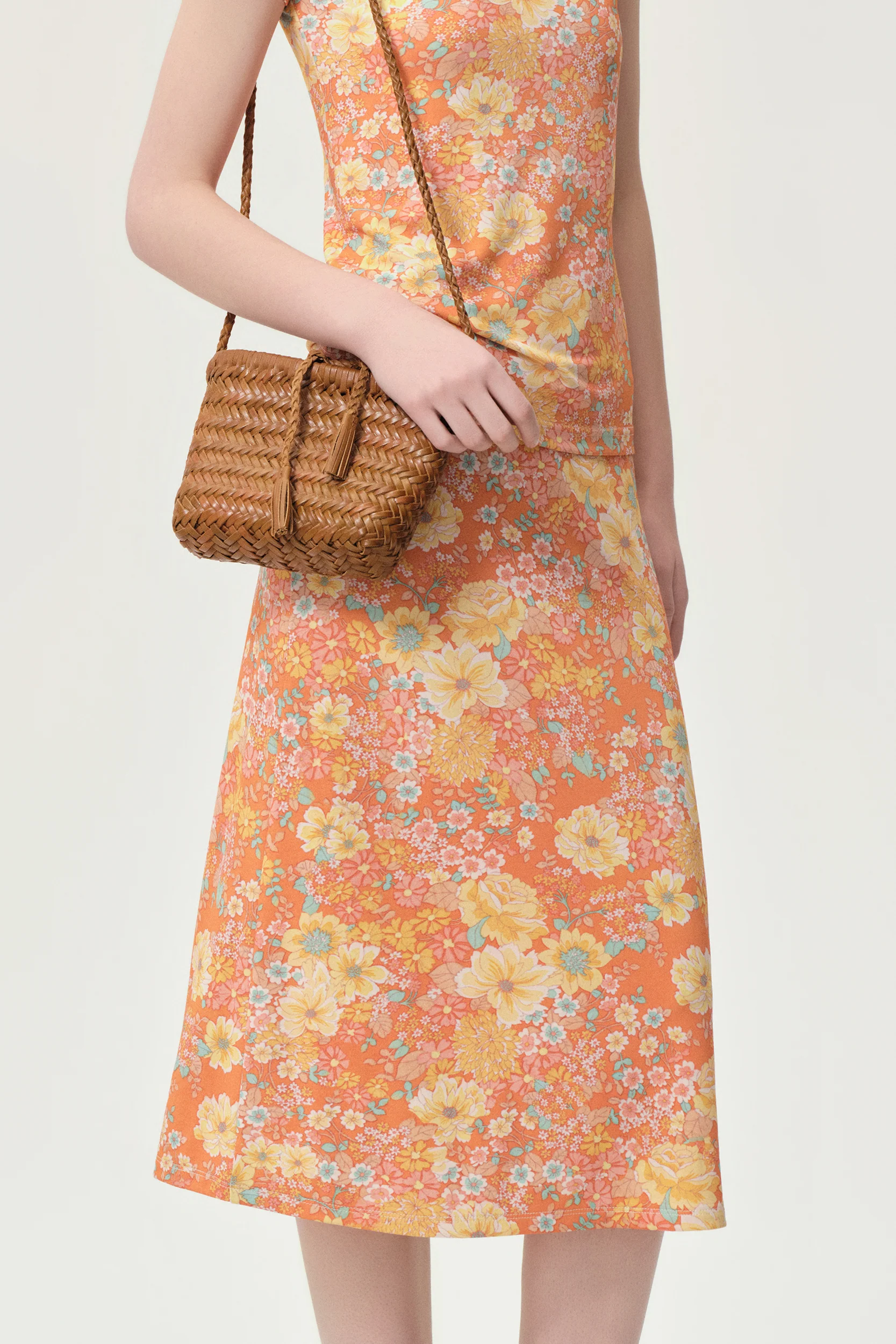 Daisy Viscose Jersey Midi Skirt - Image 2