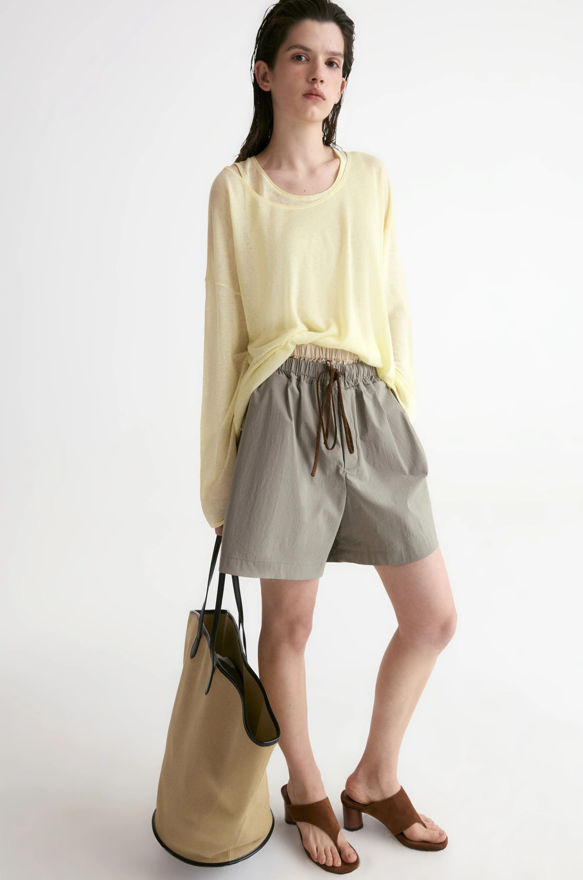 Double Waist Short-Sage - Image 4