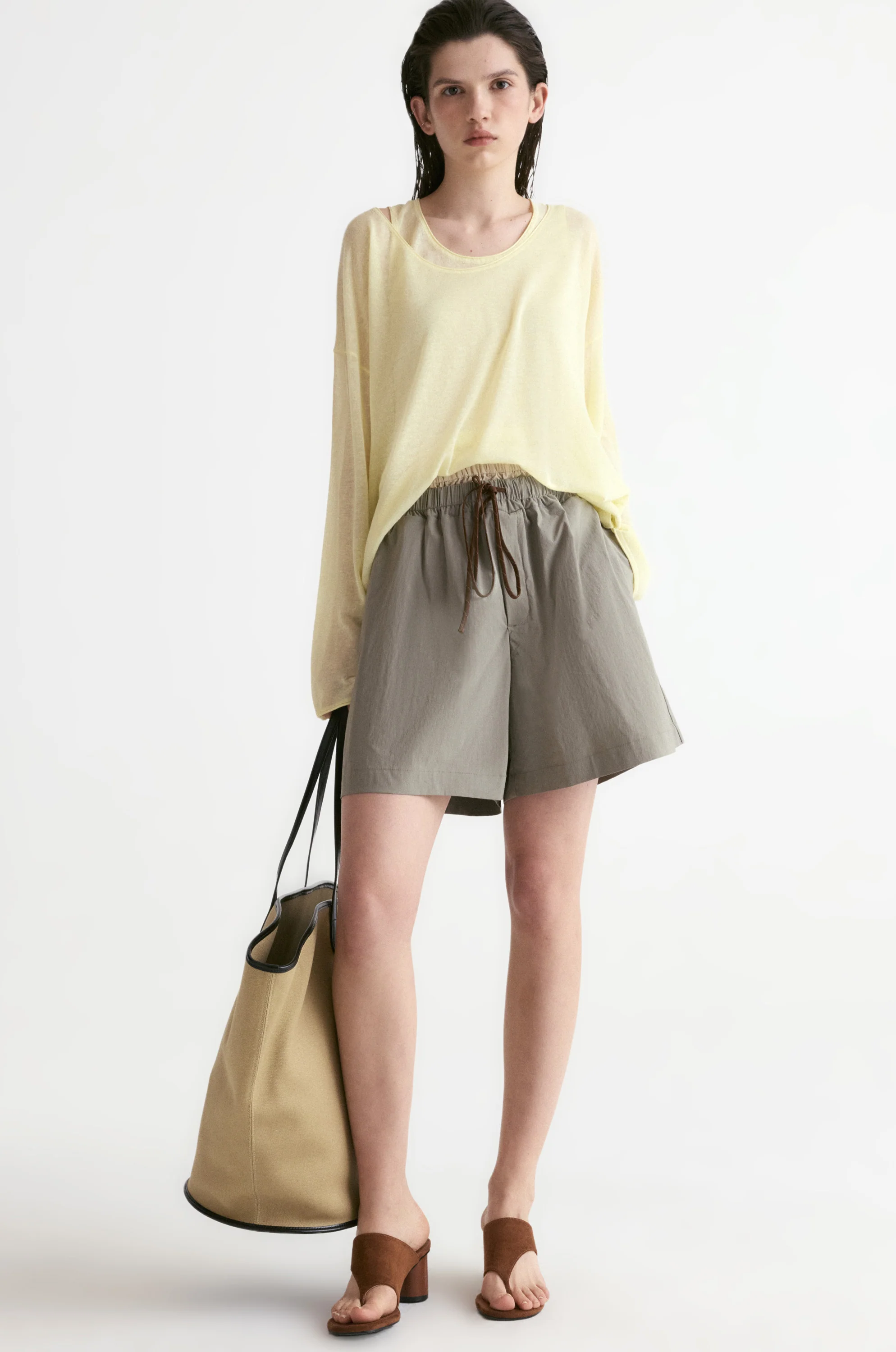 Double Waist Short-Sage - Image 5