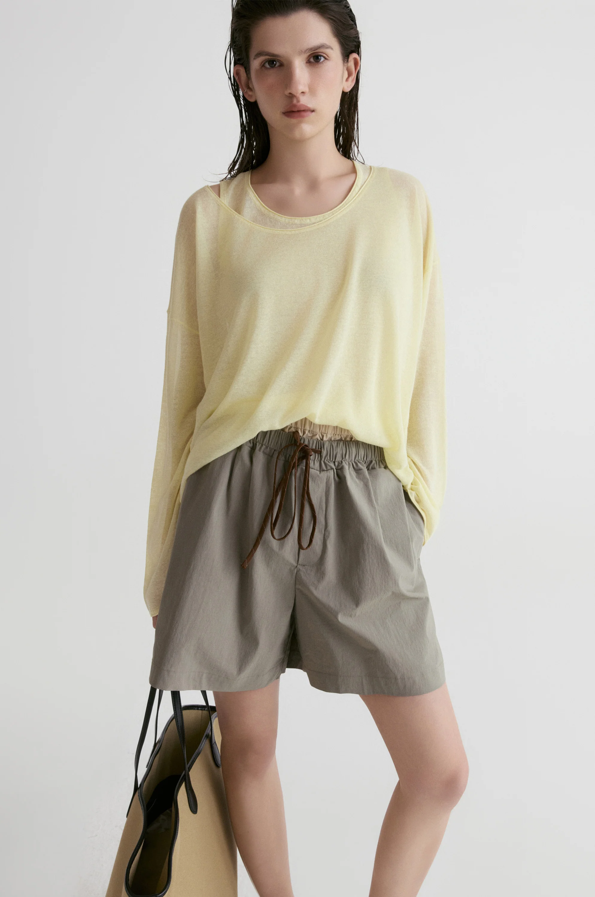 Double Waist Short-Sage - Image 6