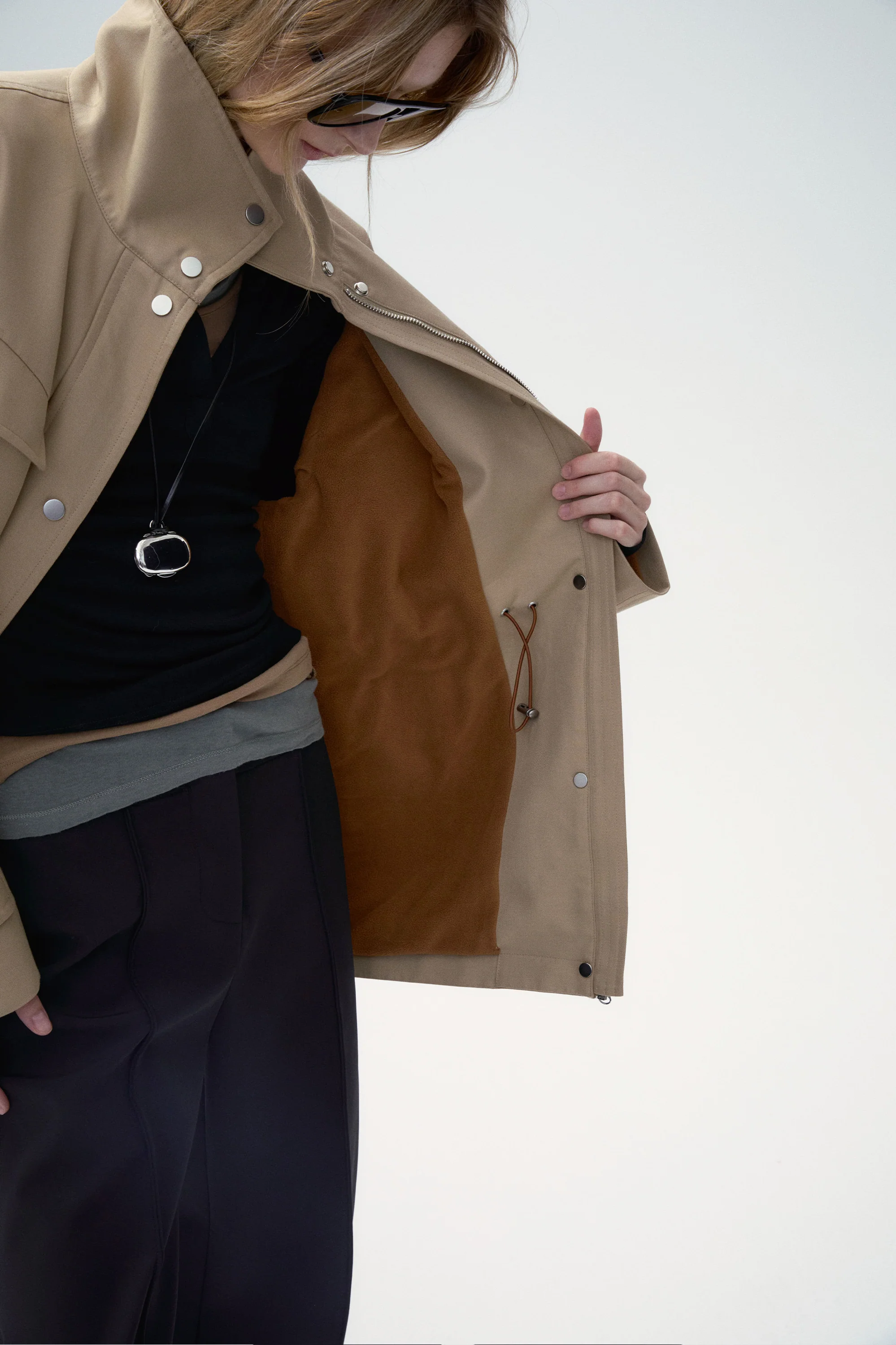 Safari Jacket with Flap Patch Pockets - Image 4