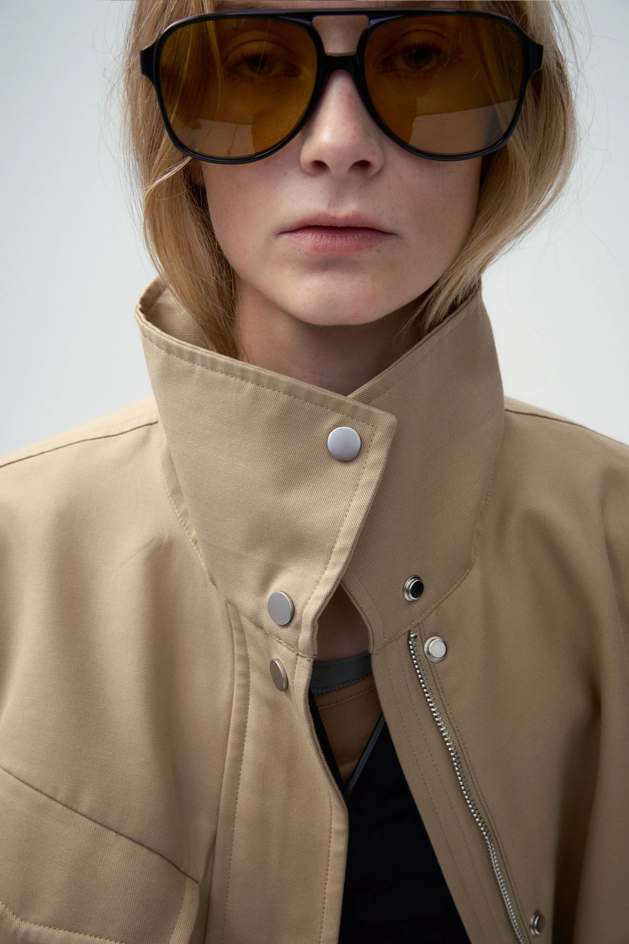Safari Jacket with Flap Patch Pockets - Image 5