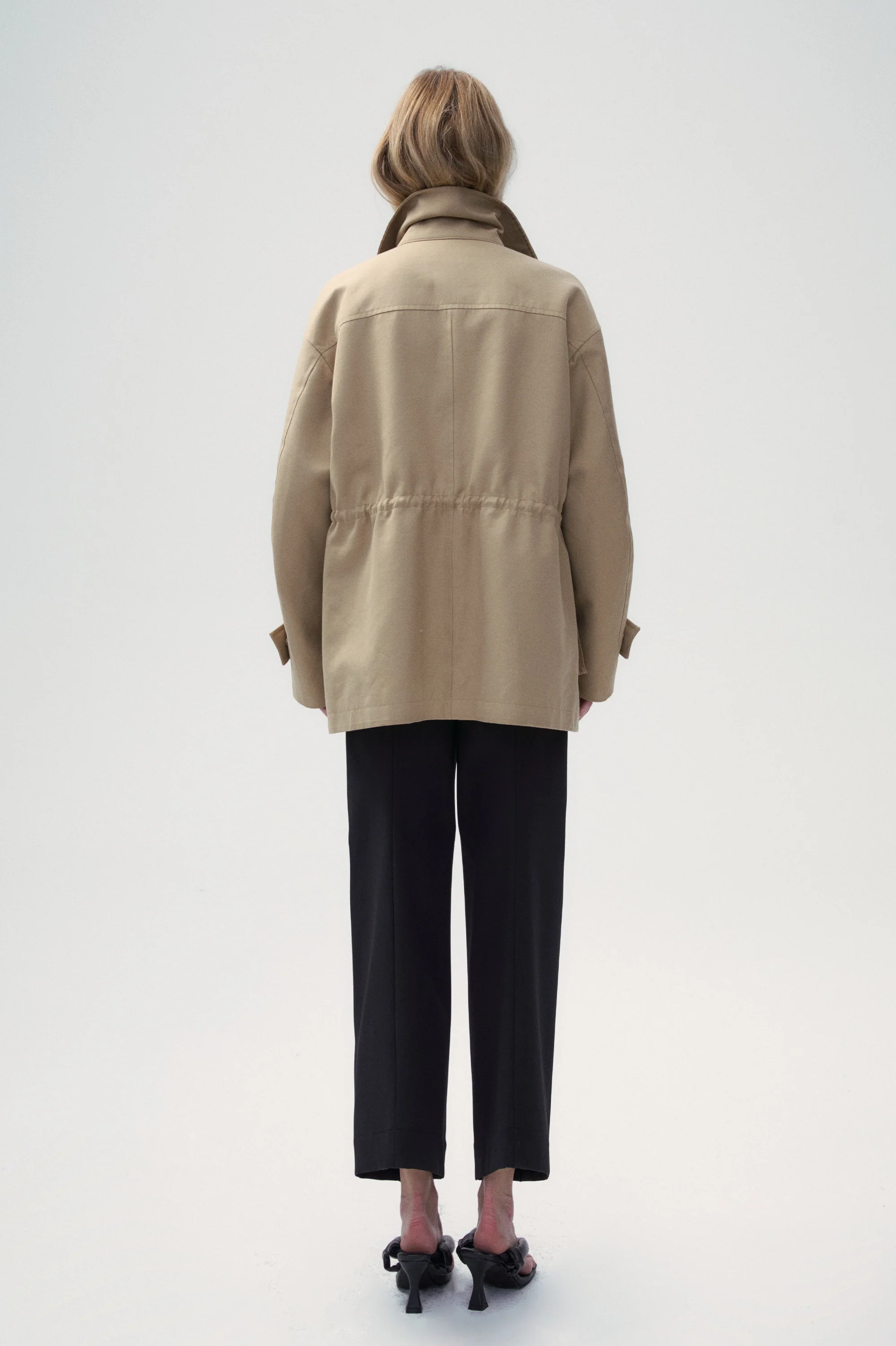 Safari Jacket with Flap Patch Pockets - Image 6