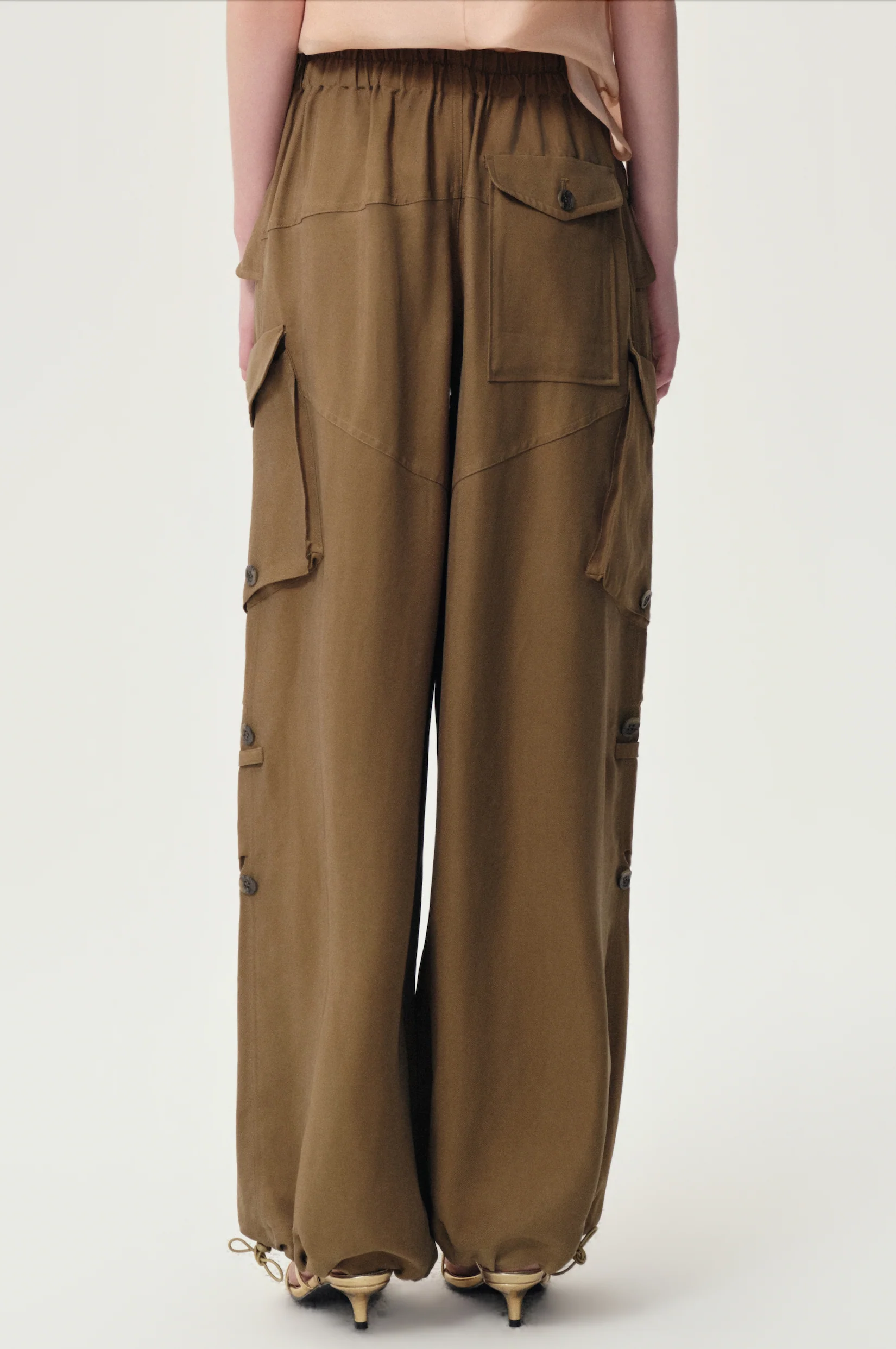 Drift Baggy Cargo Trousers Hazel - Image 6