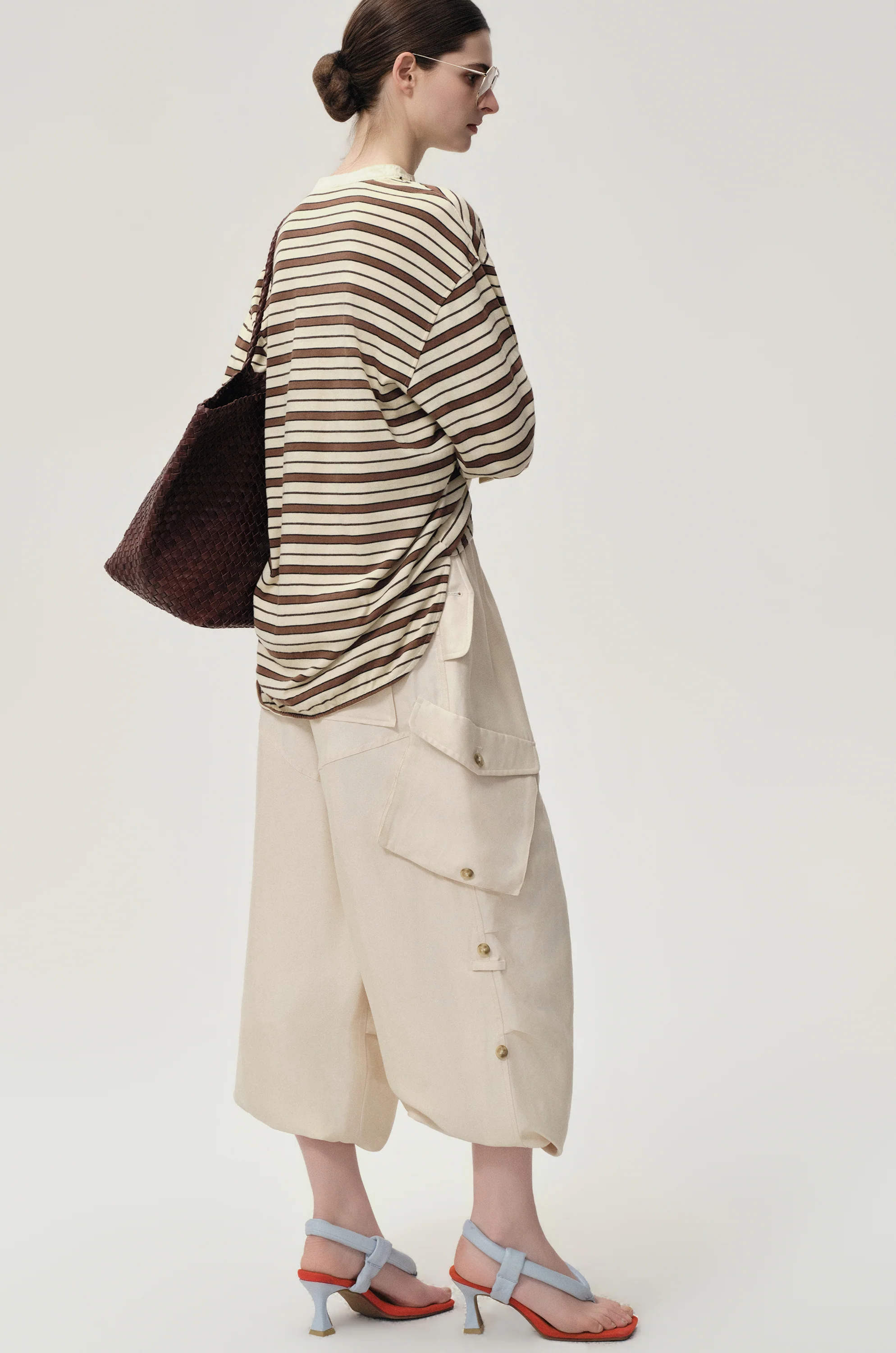 Drift Baggy Cargo Trousers Porcelain - Image 7