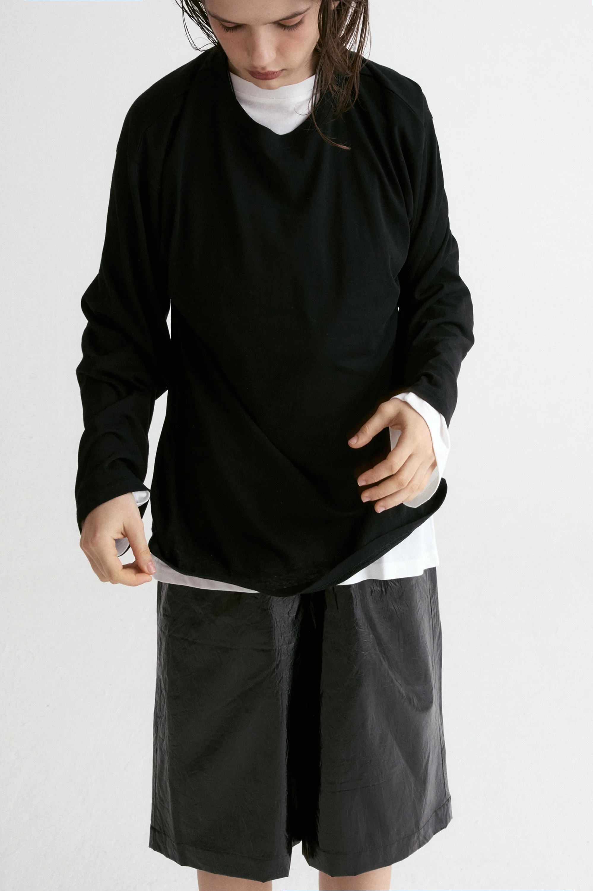Frame Unisex Long-Sleeve T-shirt-Black - Image 3