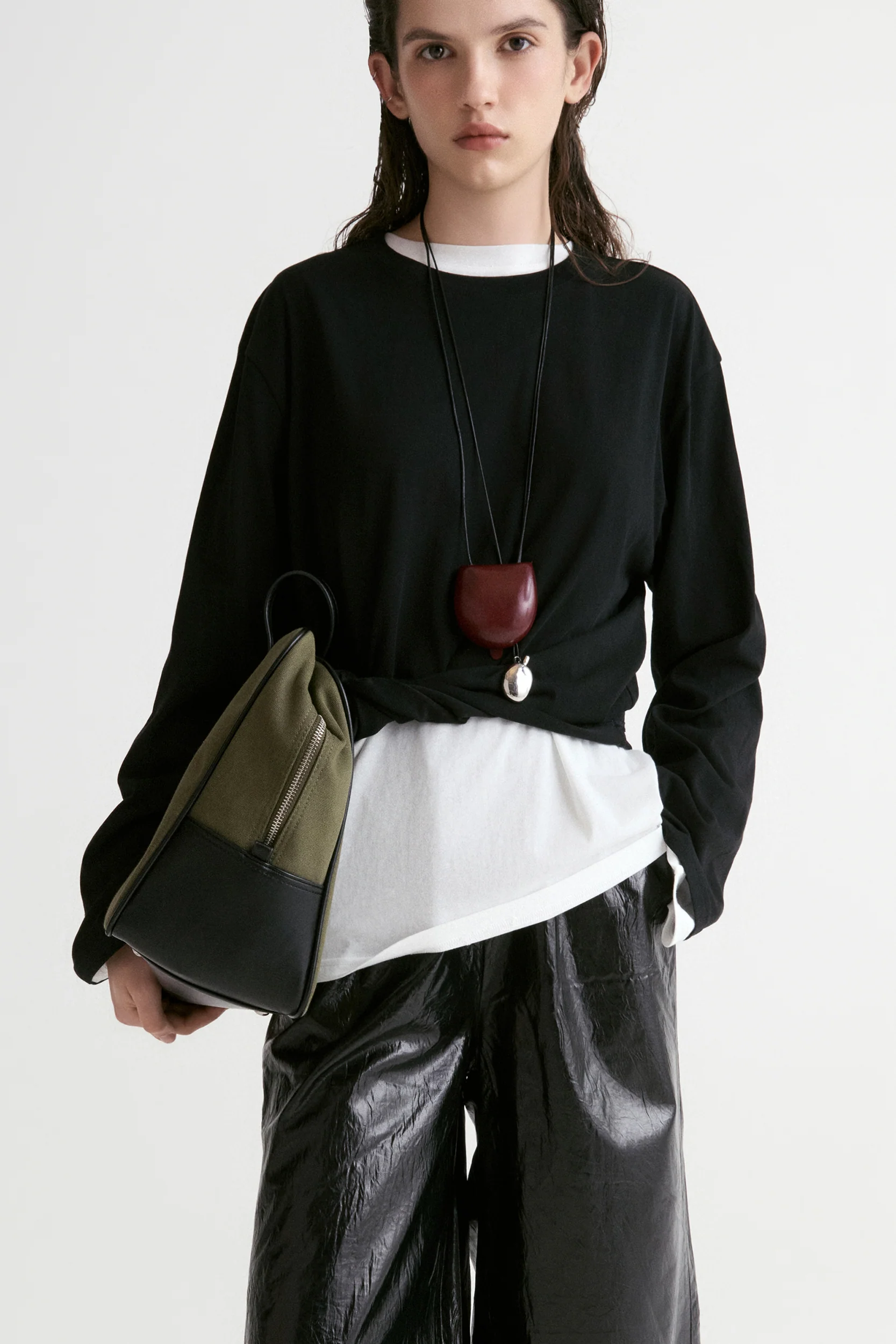 Frame Unisex Long-Sleeve T-shirt-Black - Image 5