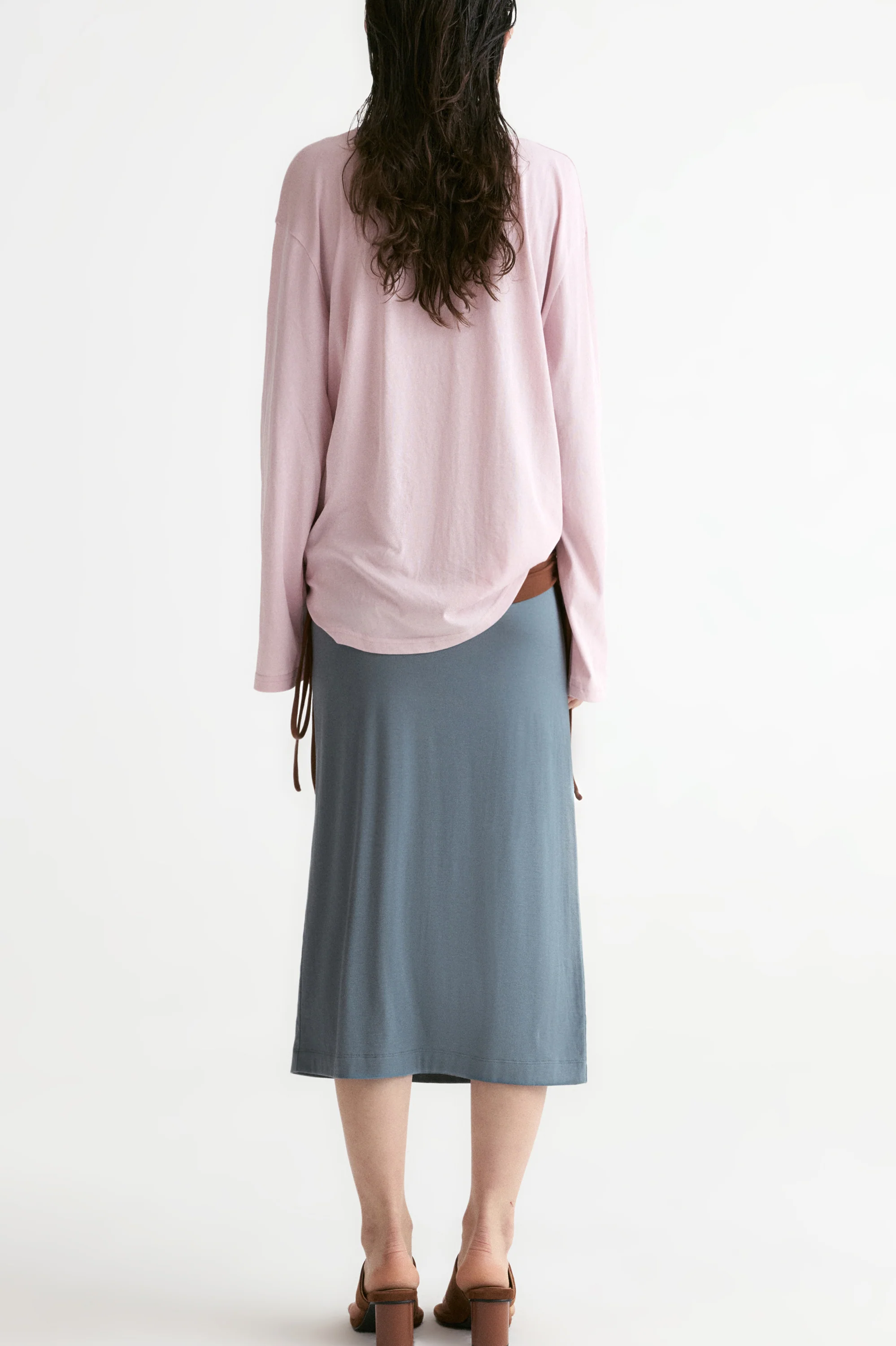 Frame Unisex Long-Sleeve T-shirt-Dusty Pink - Image 5