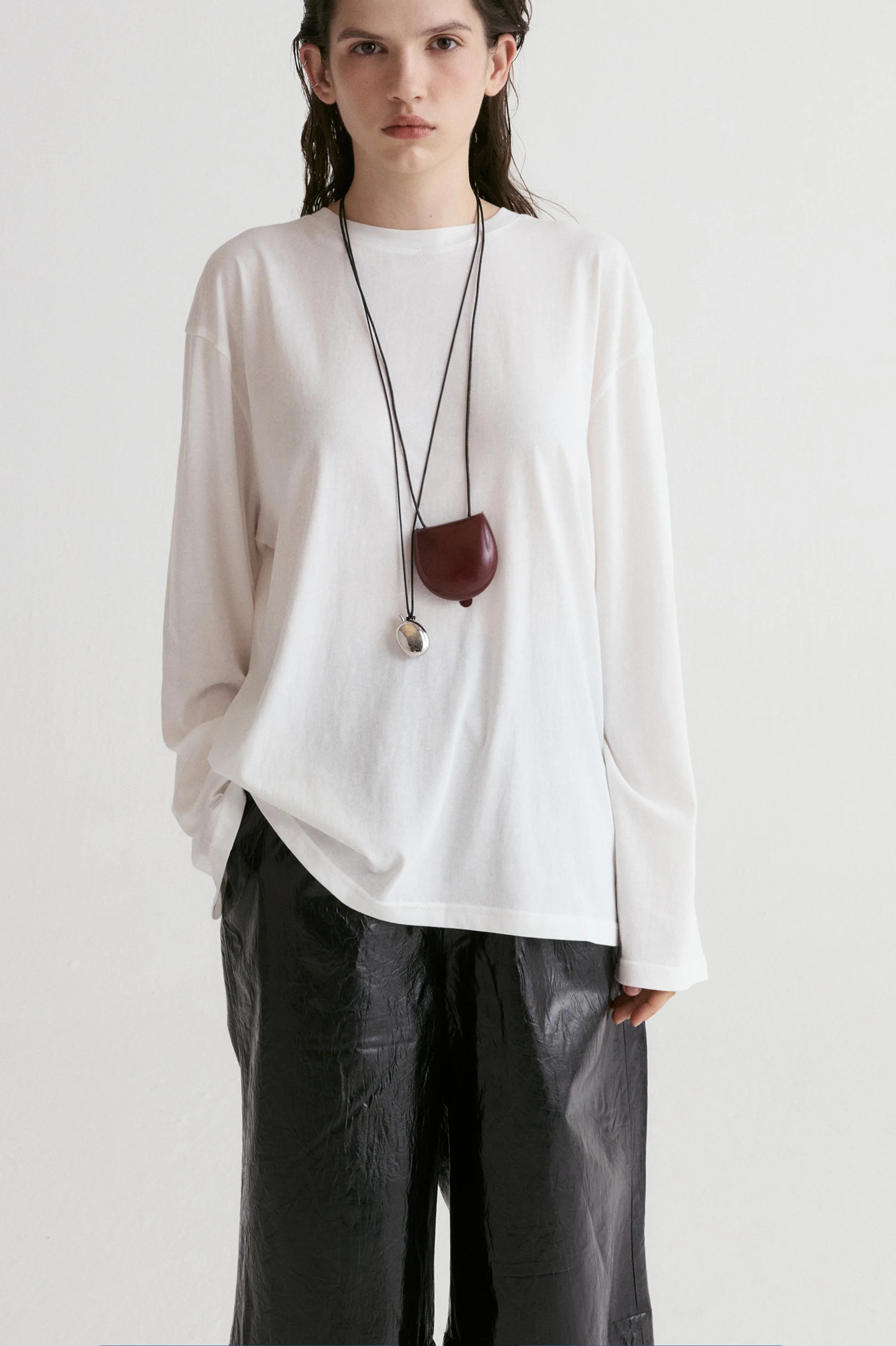 Frame Unisex Long-Sleeve T-shirt-White