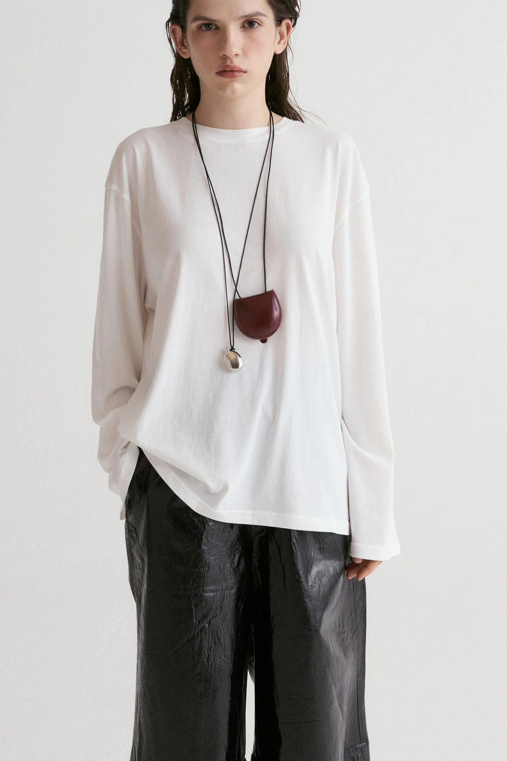 Frame Unisex Long-Sleeve T-shirt-White - Image 4