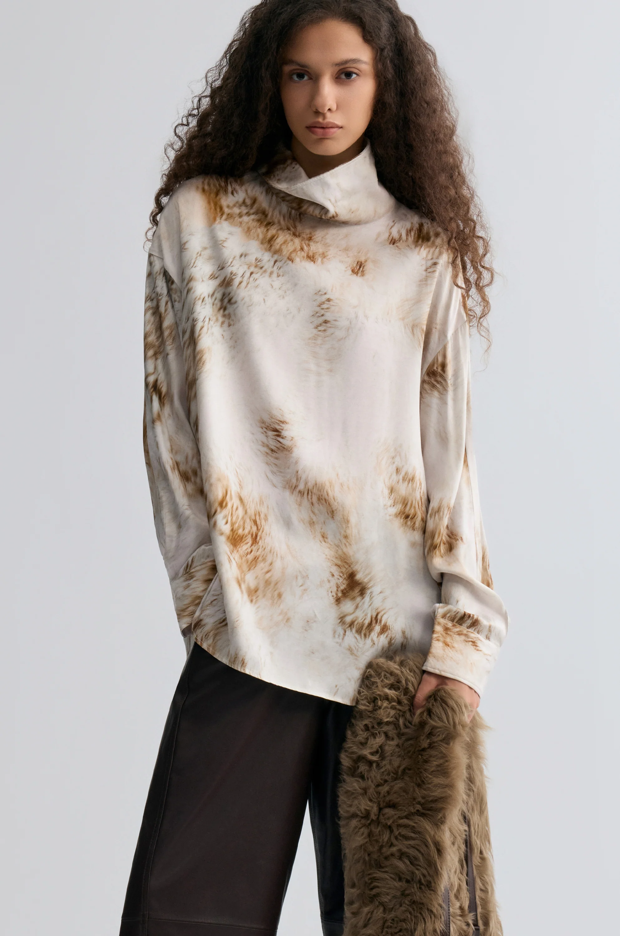 Fur Print Blouse - Image 4