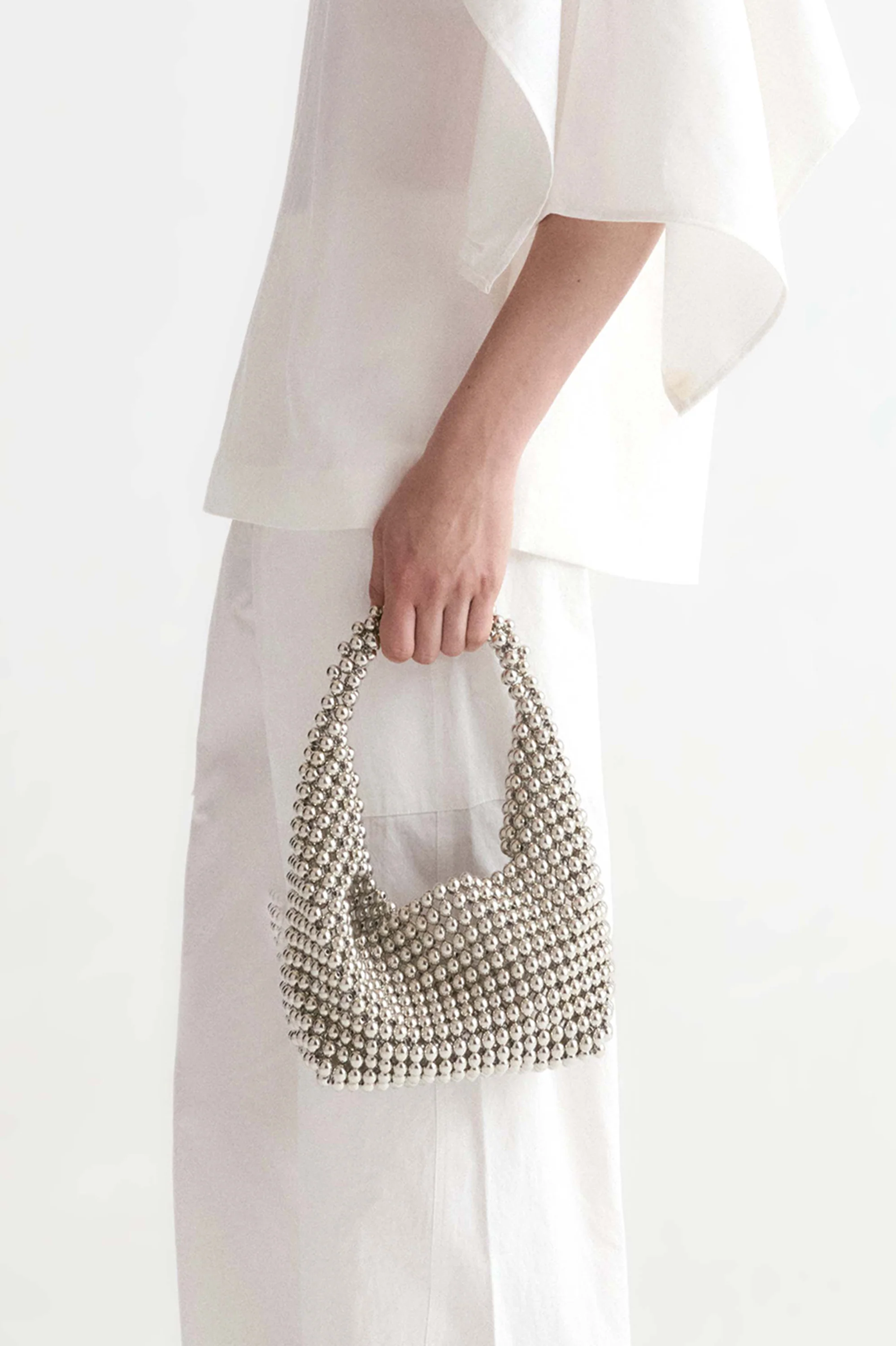 Glam Handle Bag-Silver - Image 5