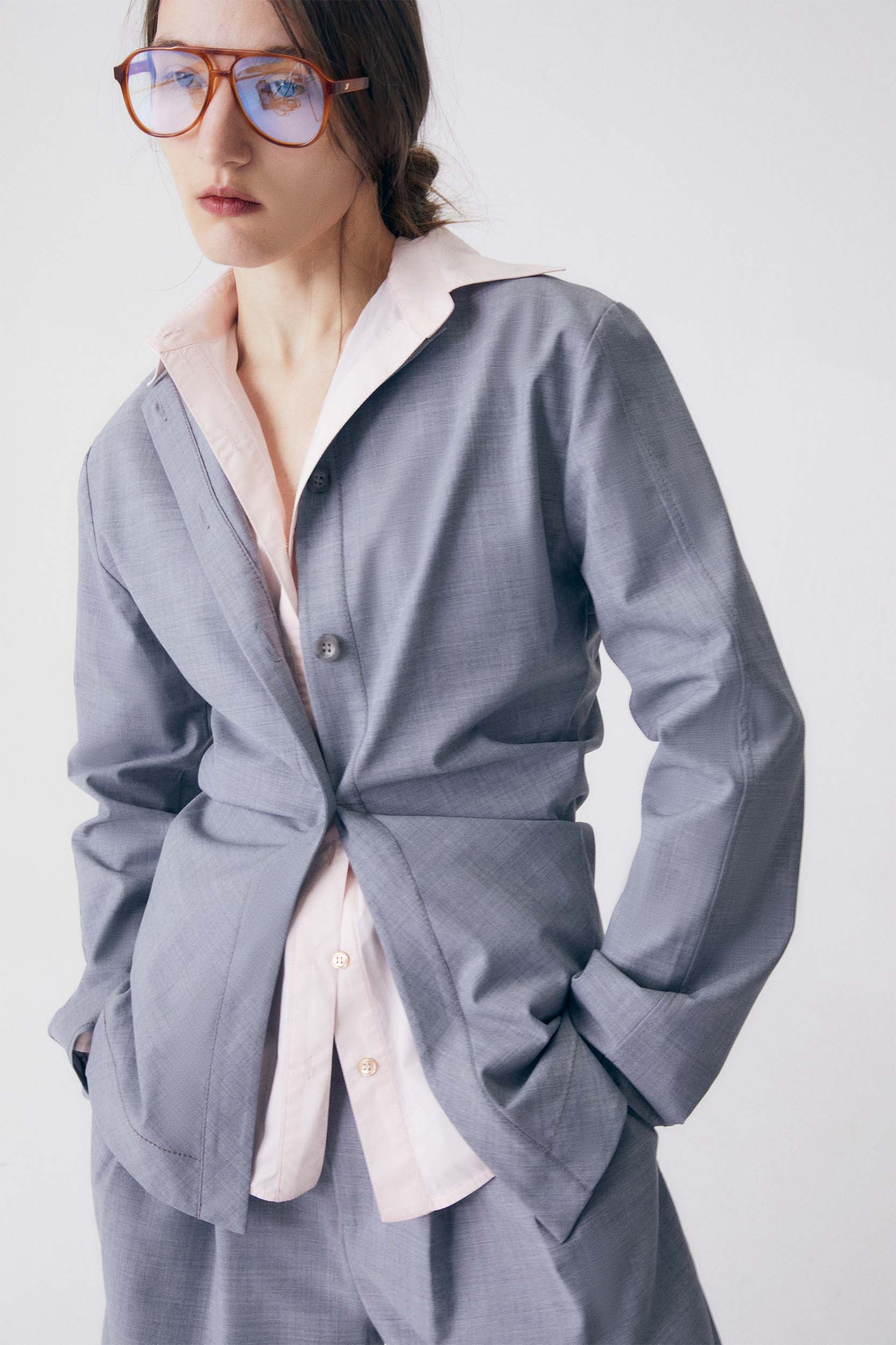 Julia Wool Reversible Long Sleeve Top - Image 4